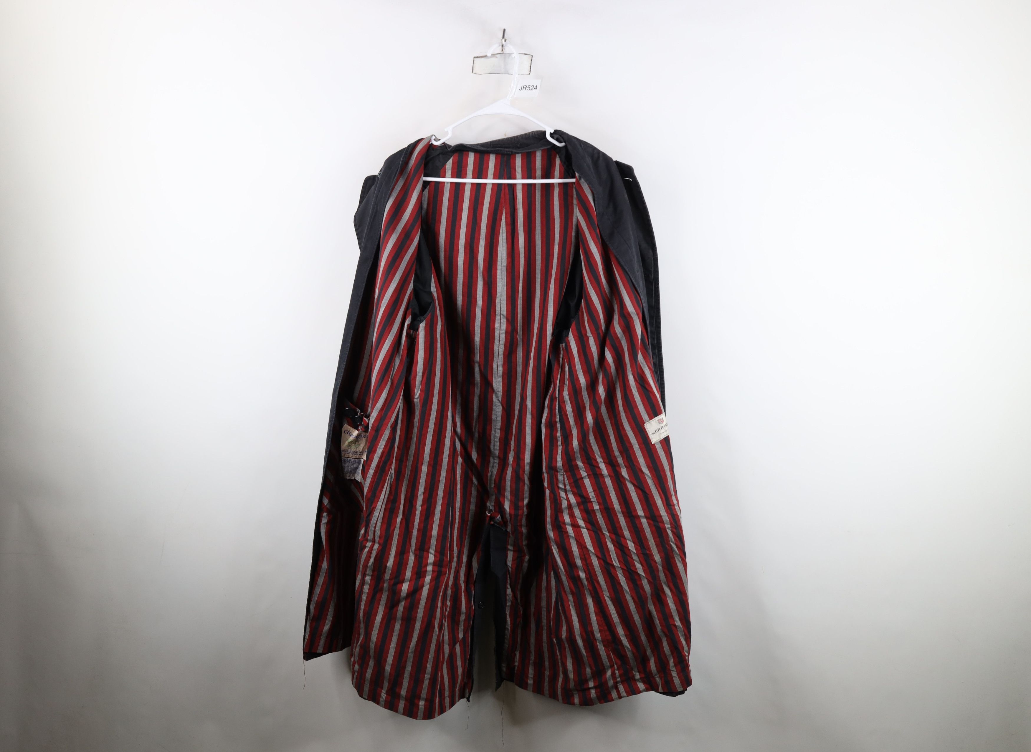 Vintage Vintage 50s 60s Streetwear Trench Coat Rain Jacket Black USA Size US XXL / EU 58 / 5 - 10 Thumbnail