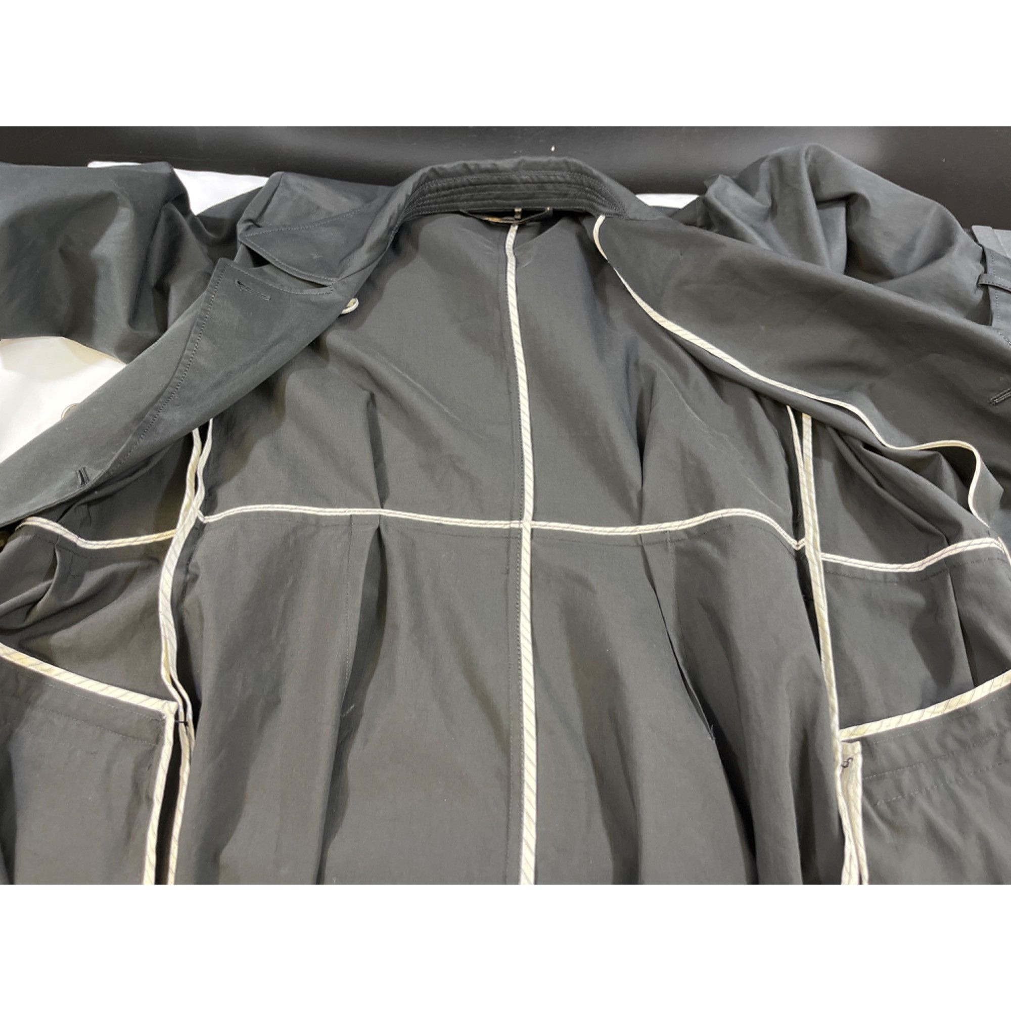 Other Rachel Roy Signature Womens Black Trench Coat Size 10 SKU 66 Size L / US 10 / IT 46 - 4 Thumbnail