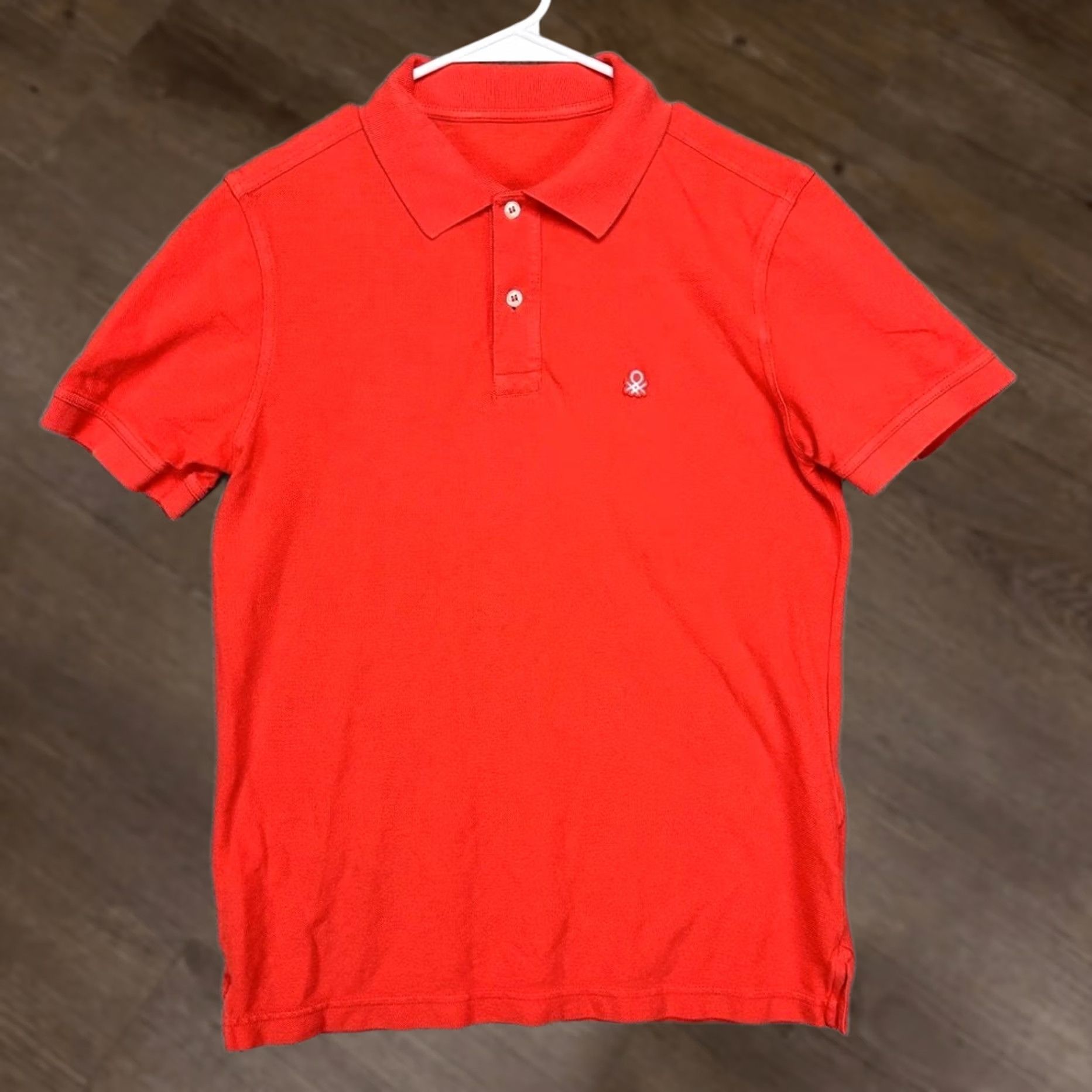 United Colors Of Benetton United Colors Of Benetton Shirt Mens Small Saltwater Red Polo Short Sleeve Rugby Size US S / EU 44-46 / 1 - 1 Thumbnail