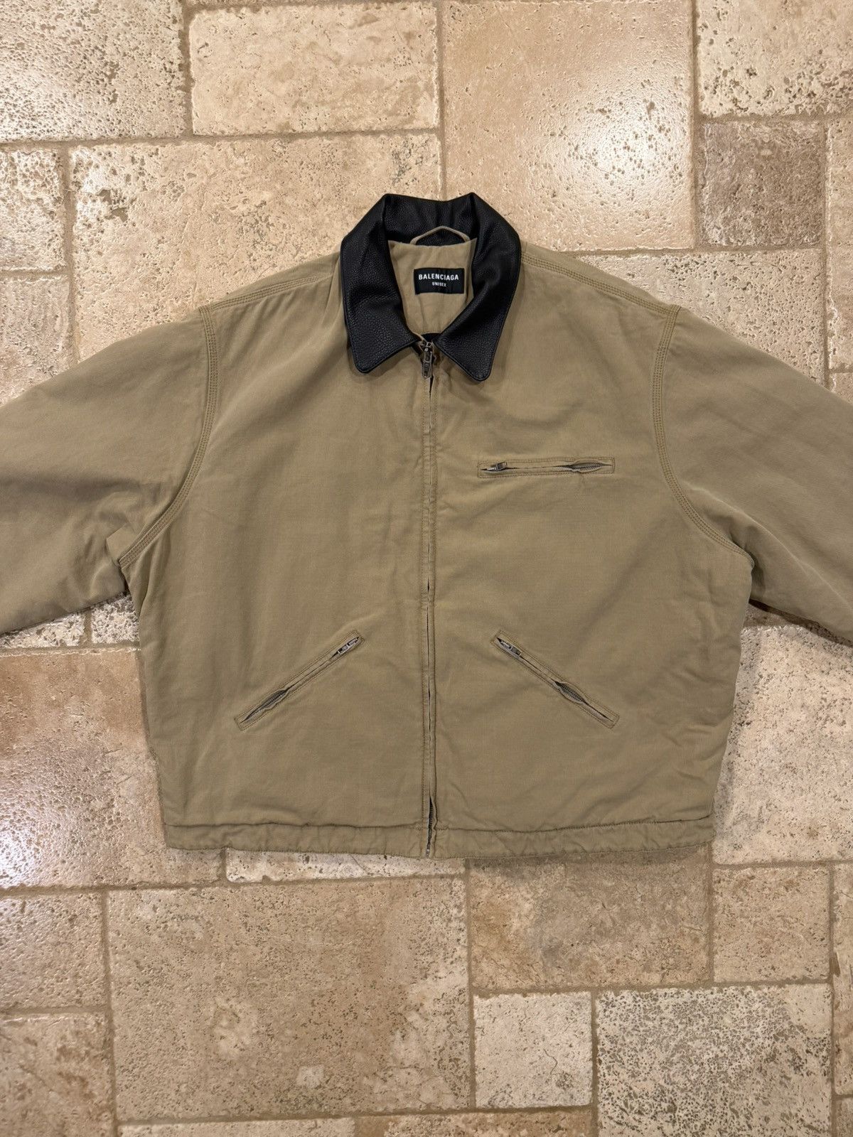 Balenciaga Balenciaga FW21 Demna Canvas Oversized Worker Jacket Size US S / EU 44-46 / 1 - 6 Thumbnail