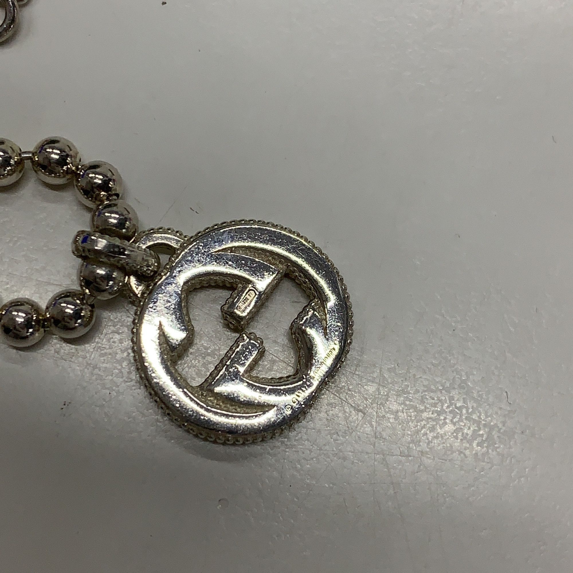 Gucci GUCCI Interlocking G Silver Bead Bracelet-2506 Size ONE SIZE - 3 Thumbnail