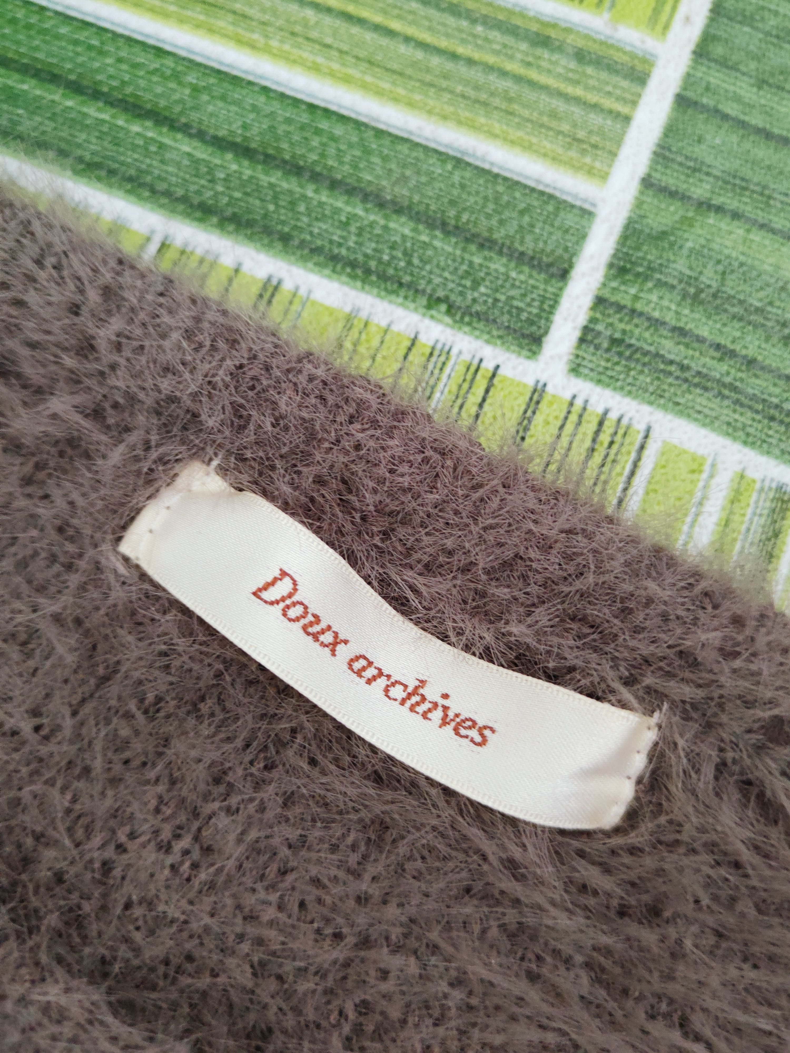 Japanese Brand × Vintage Doux Archives Dark Brown Fur Mohair Knitwear Size S / US 4 / IT 40 - 12 Thumbnail