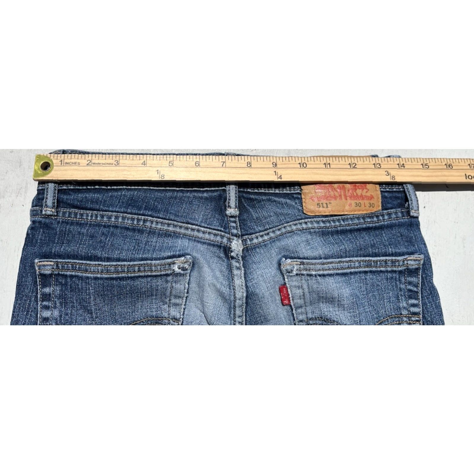 Levi's Levi's Jeans Slim 511 Blue 30x30 Men’s Denim Sl ick Distressed Knee Vintage No? Size US 30 / EU 46 - 6 Thumbnail