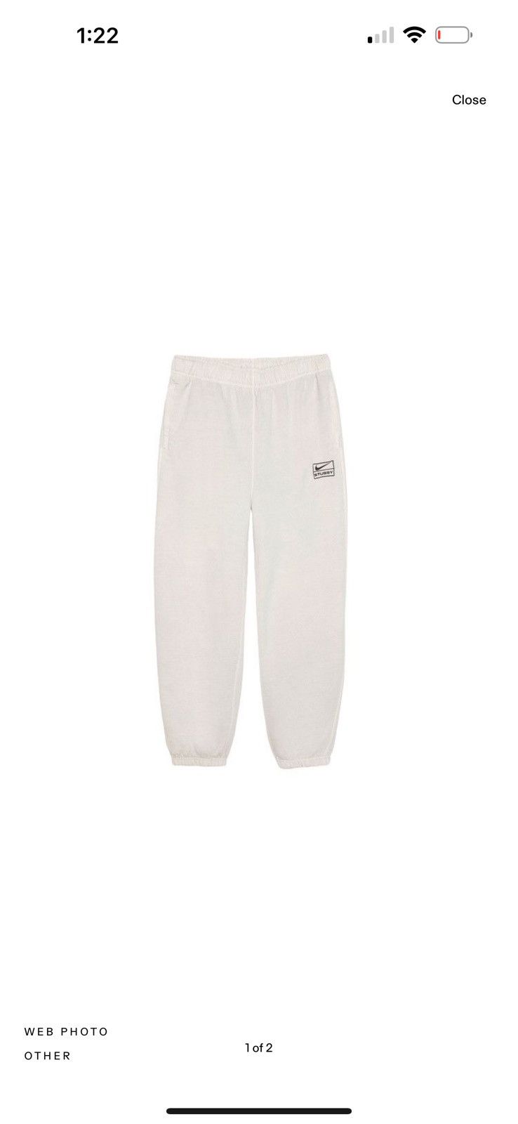 Stussy x Nike Stone Washed Fleece Pants Light Bone Stussy x Nike Stone Washed Fleece Pants Light Bone