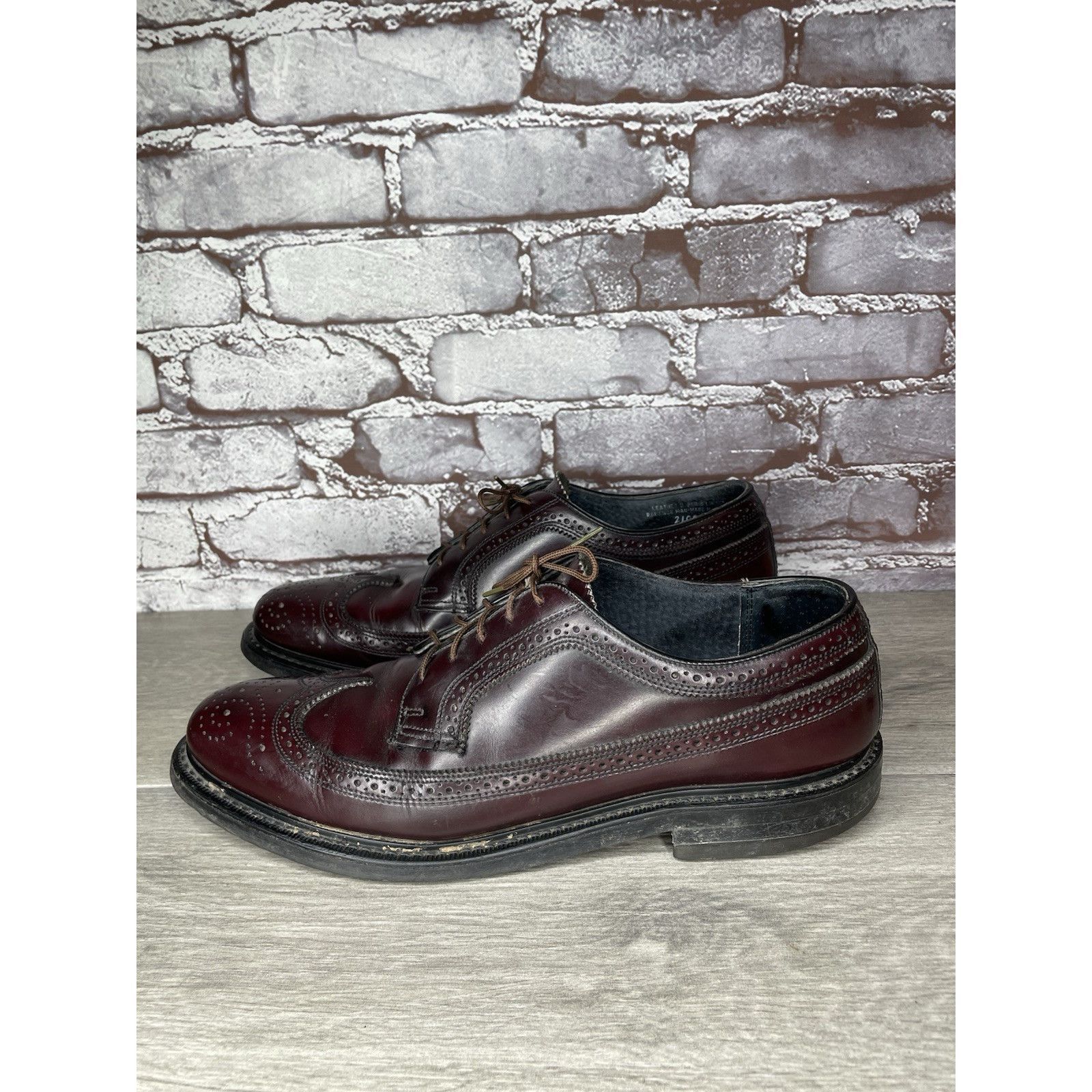 Stuart McGuire Stuart Mcguire LongWing Blucher Burgundy Leather Dress Shoes Size US 10.5 / EU 43-44 - 18 Thumbnail