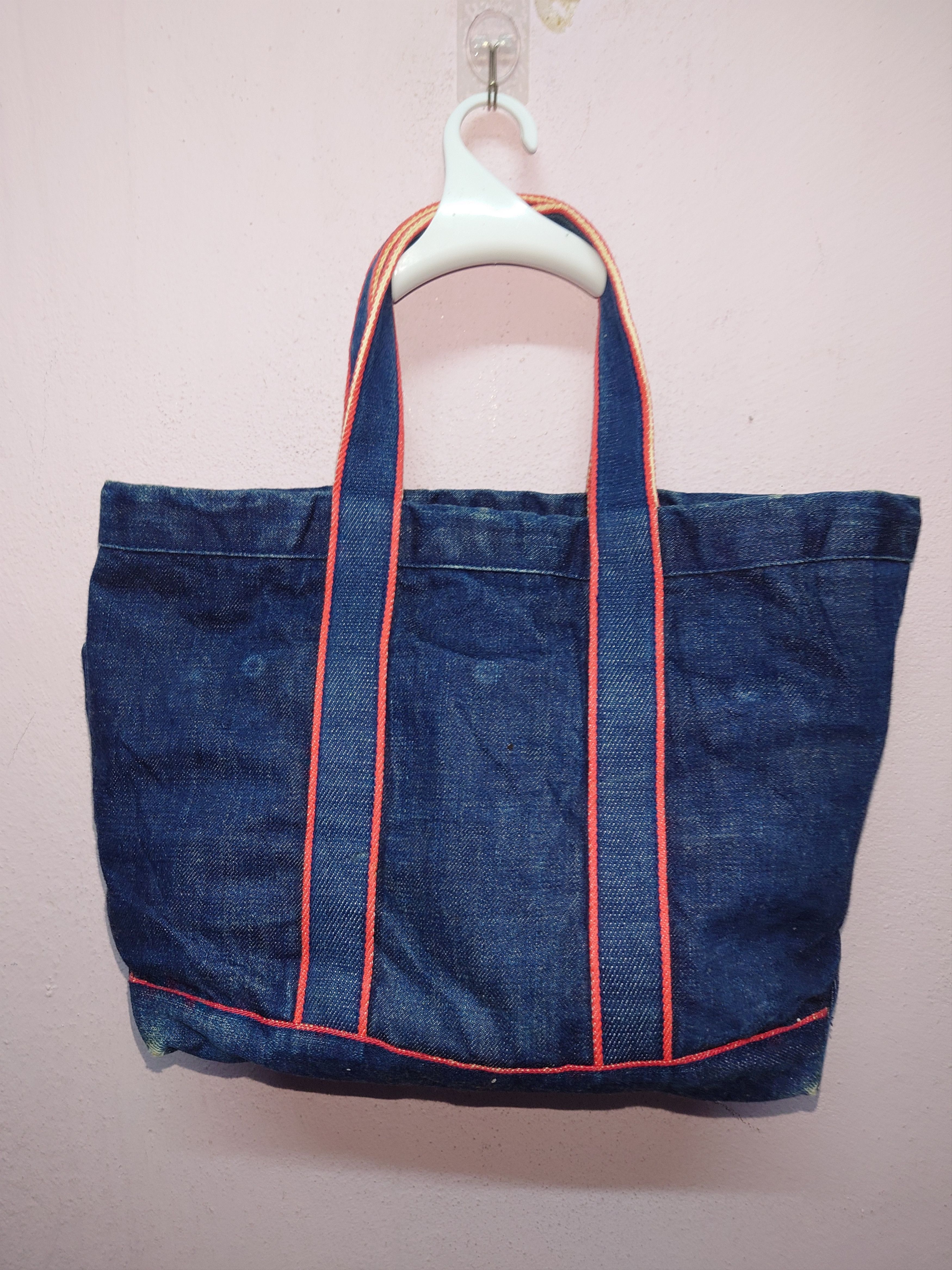 Blue Blue Japan Vintage BLUE BLUE Japan Indigo Denim Multi-Pocket Tote Bag Size ONE SIZE - 4 Thumbnail