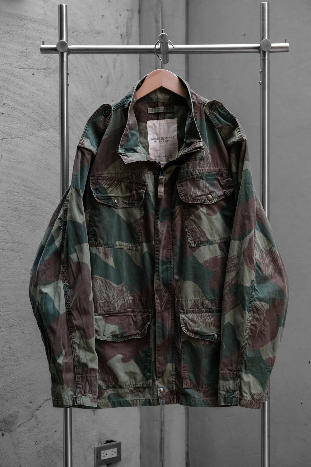 Denim & Supply Ralph Lauren DENIM & SUPPLY Belgium Paratrooper Brushstroke Camo Jacket Size US XXL / EU 58 / 5 - 1 Thumbnail