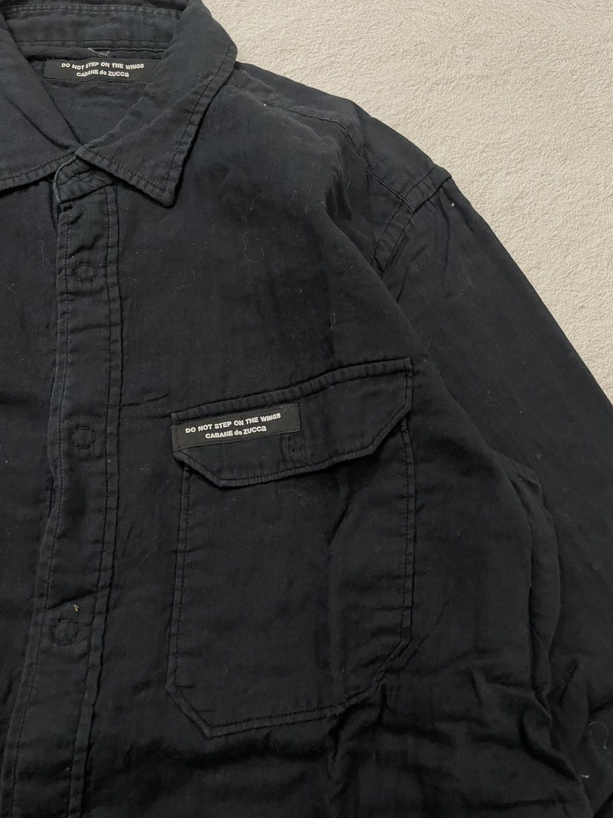 If Six Was Nine 2000s Zucca Archival Black Utility Work Shirt ifsix Hysteric Size US S / EU 44-46 / 1 - 3 Thumbnail
