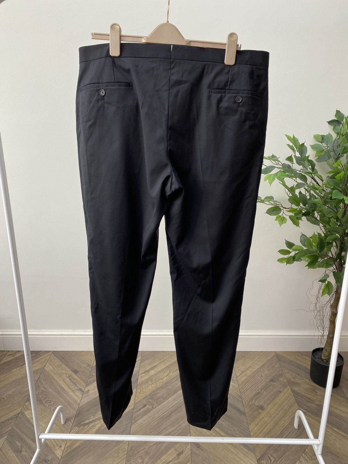 Other Vintage Van Jaack Men's Black Suit Loro Piana Super Size 52R - 15 Thumbnail