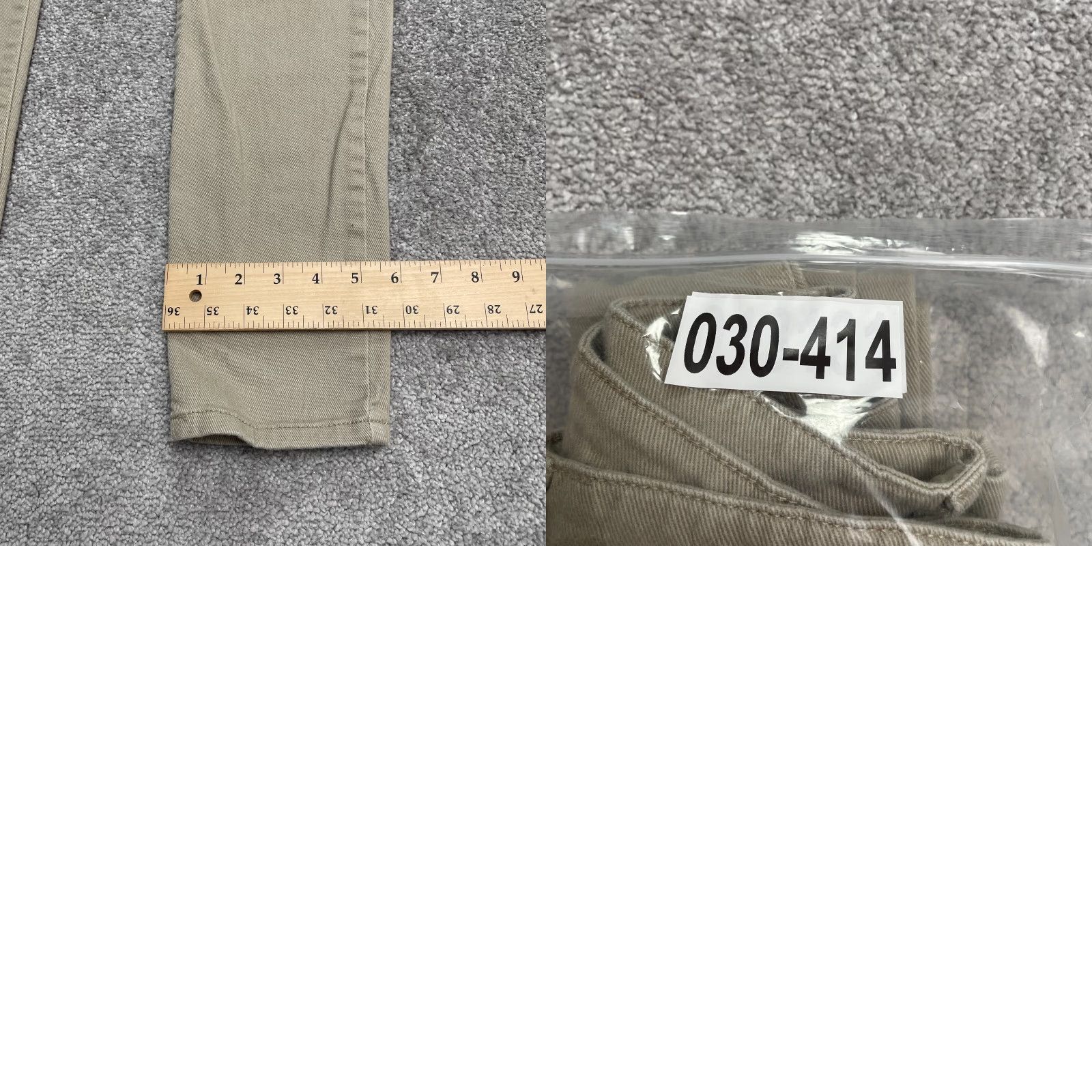 Denime Nova Jeans Mens 38 Skinny Denim Mid Rise 5-Pocket Brown Khaki Cotton Blend Stretch Casual 32.5 Inseam Regular Rise City USA Designer NOVA Size US 38 / EU 54 - 9 Thumbnail