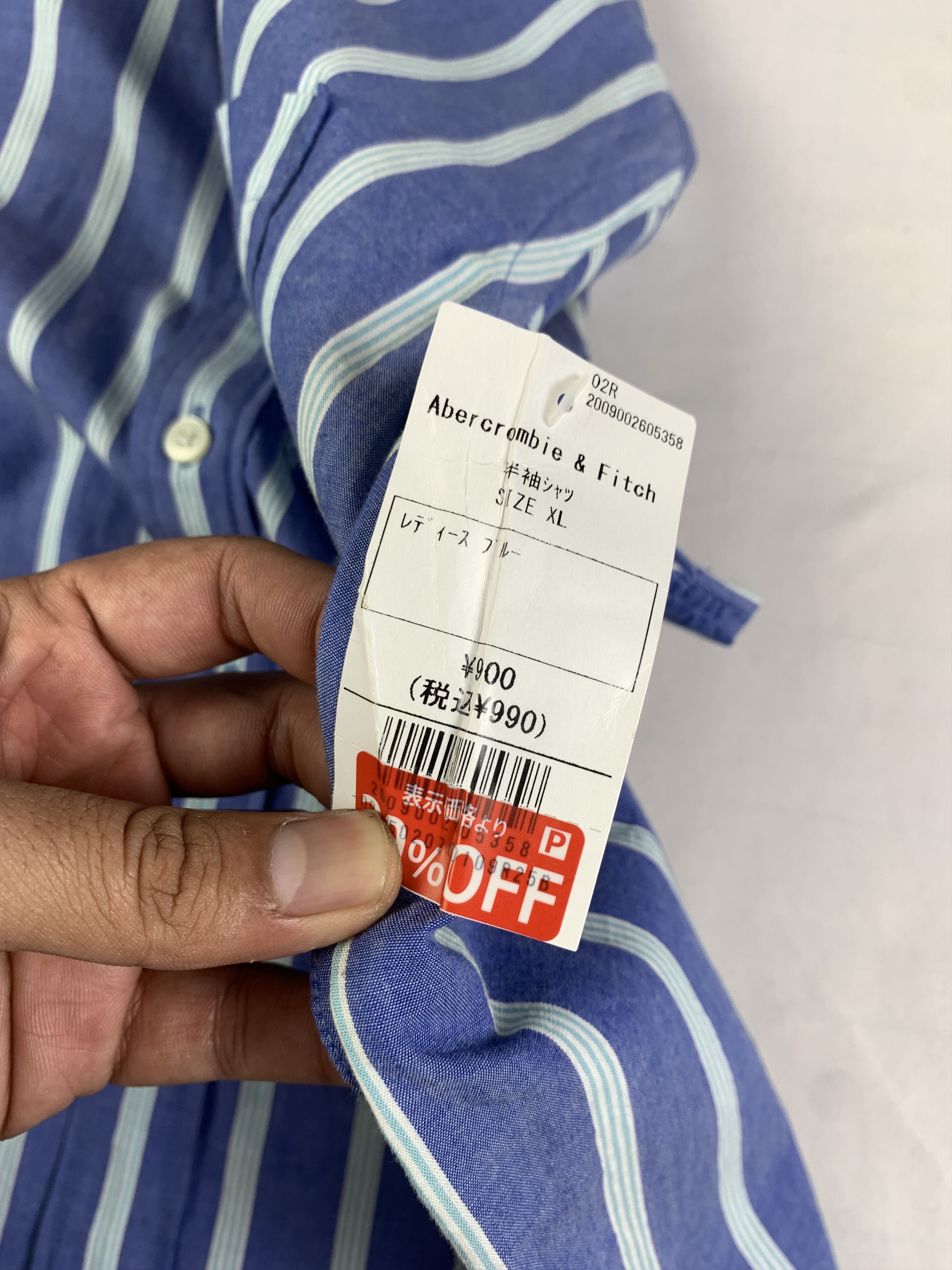 Abercrombie & Fitch Abercrombie & Fitch Stripes Pocket Shirt (XL) Size XL / US 12-14 / IT 48-50 - 9 Thumbnail