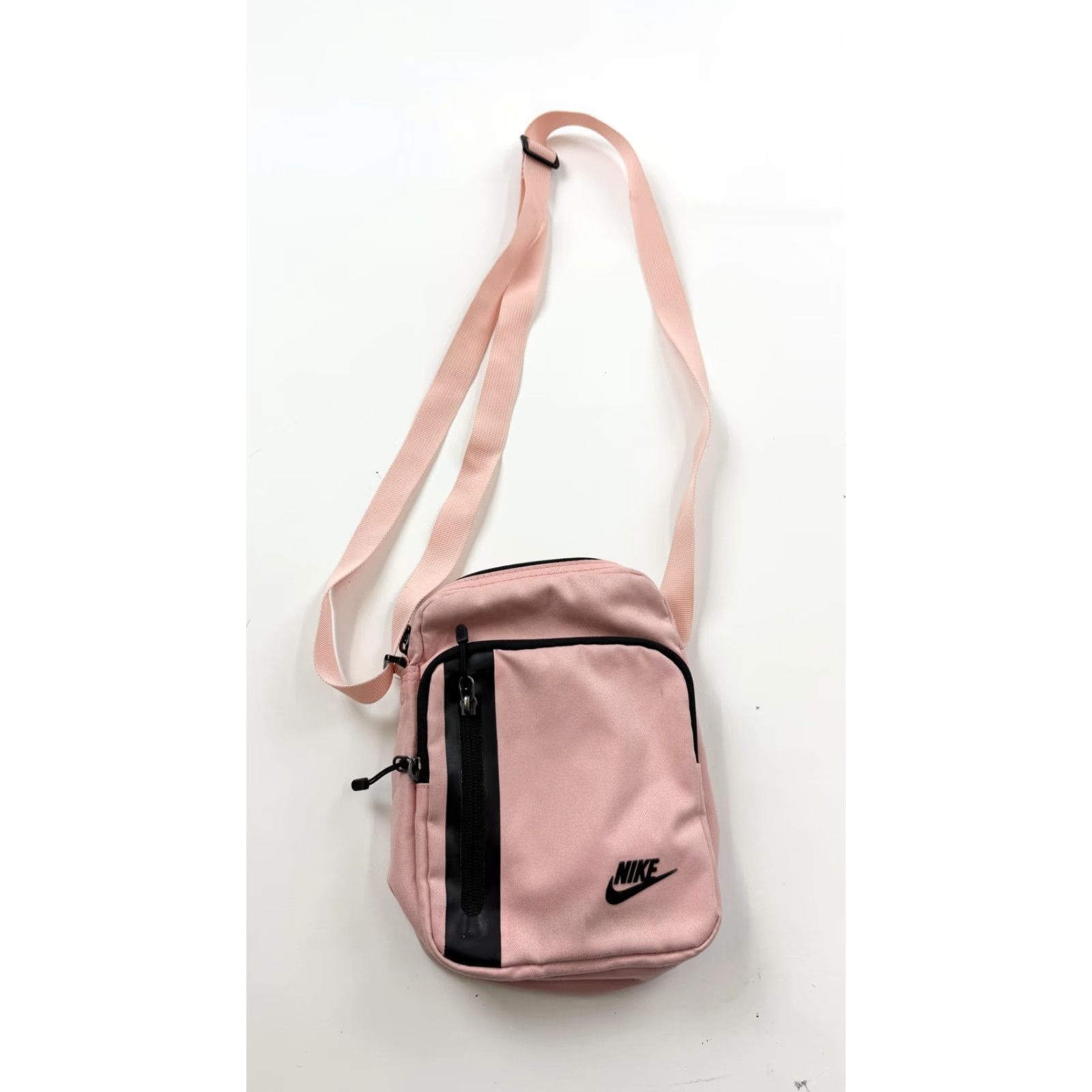 Nike Nike Crossbody Bag Small Pink Women's Zip Logo Swoosh Pockets 8in Size ONE SIZE - 2 Thumbnail