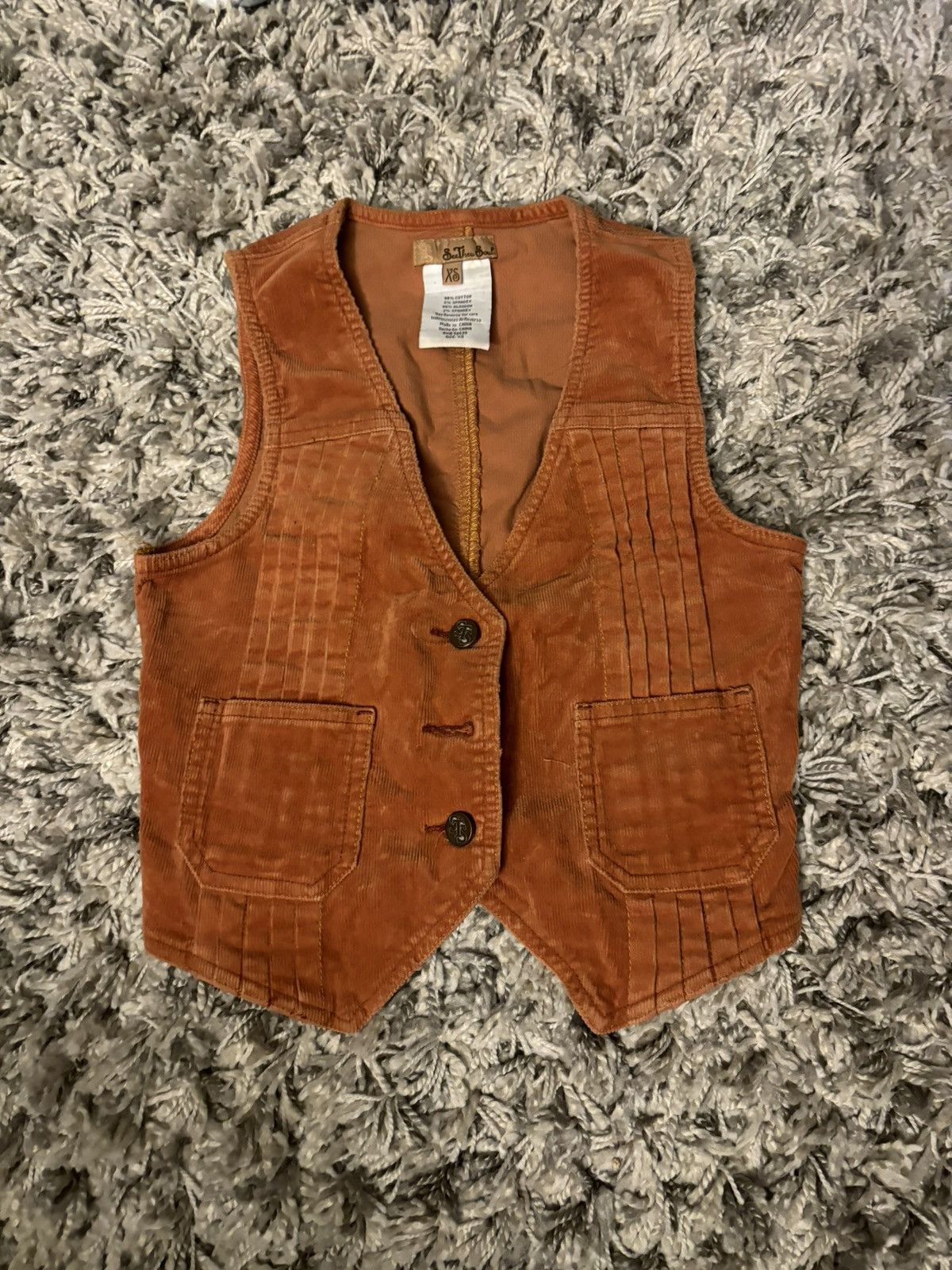 Vintage Vintage Corduroy vest Size XS / US 0-2 / IT 36-38 - 1 Thumbnail