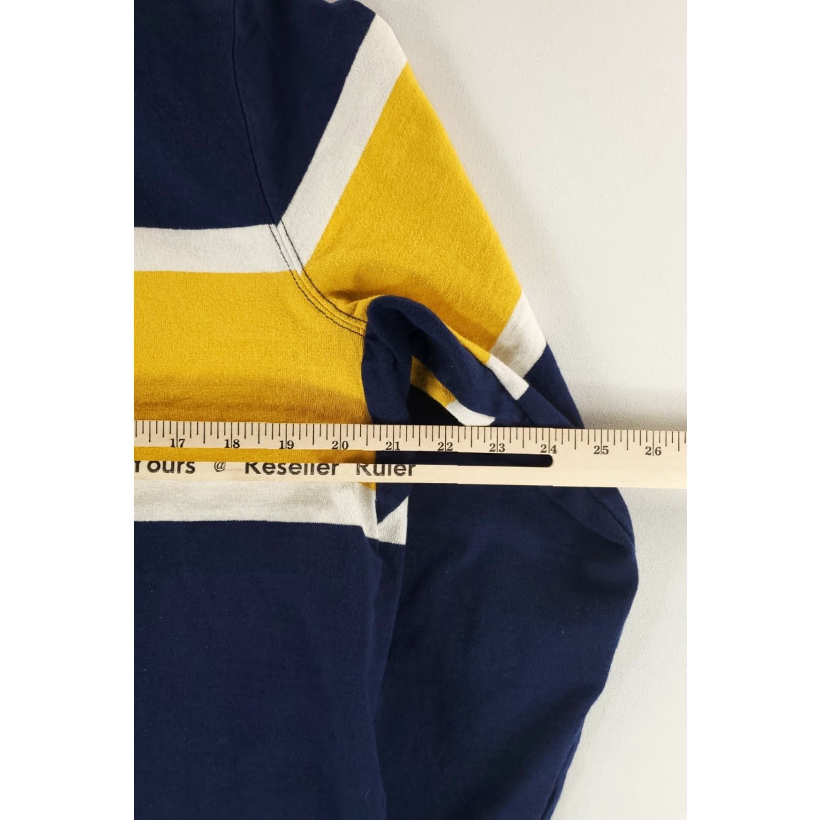 Lands' End Lands' End Polo Shirt Rugby Long Sleeve Mens L Blue White Yellow Size US L / EU 52-54 / 3 - 4 Thumbnail
