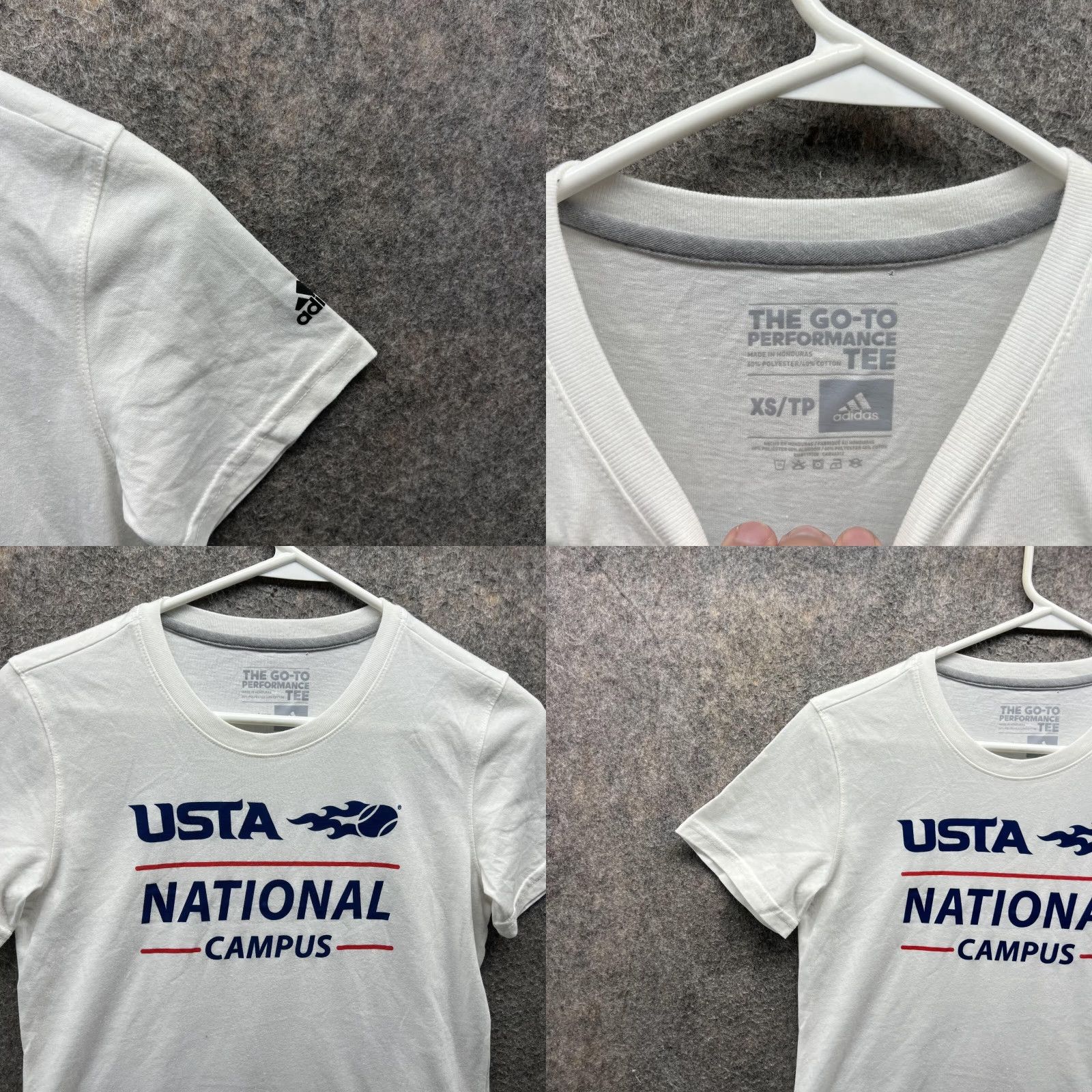 Adidas Adidas Shirt Women XS Crewneck Go To Performance USTA National Campus Spell Size XS / US 0-2 / IT 36-38 - 8 Thumbnail