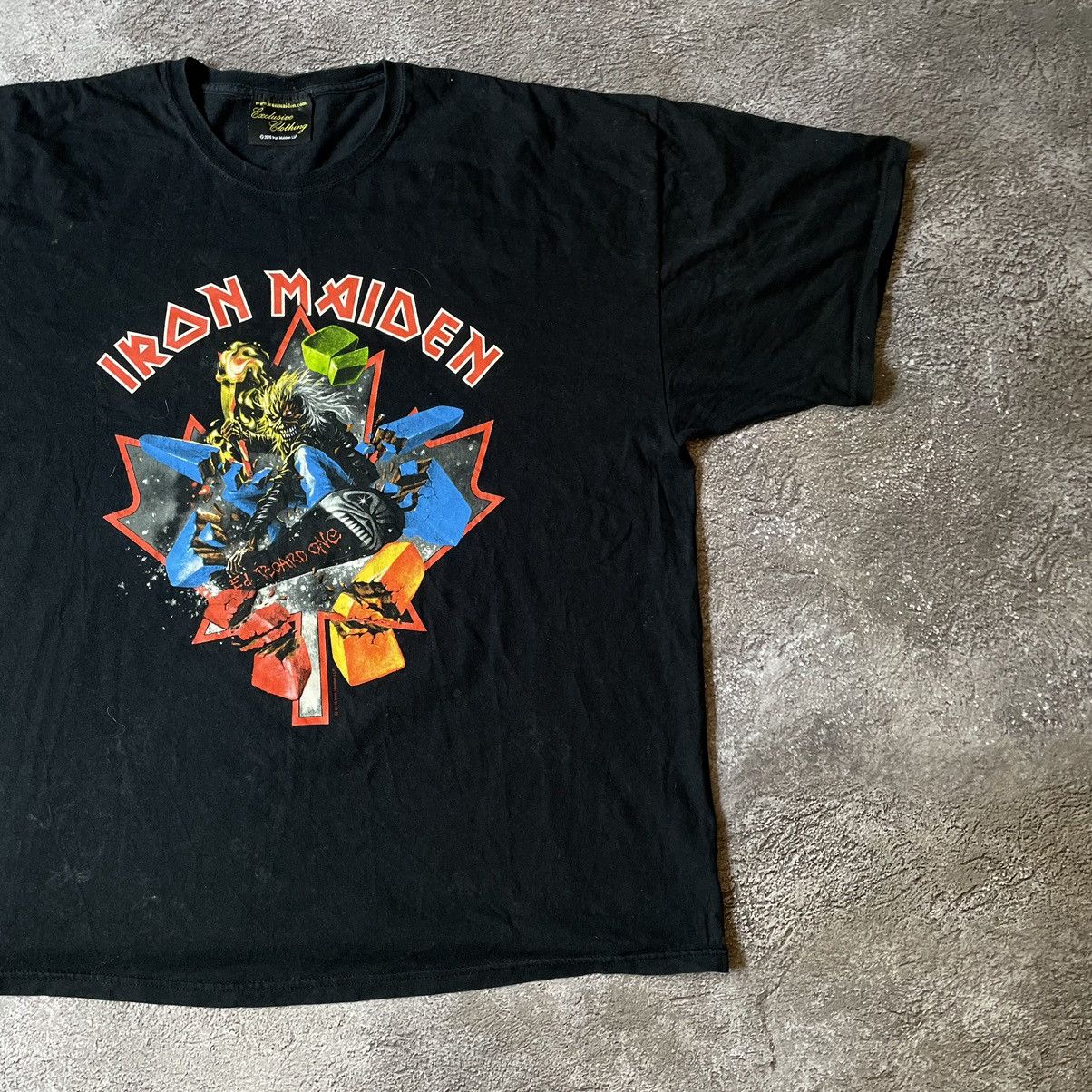 Vintage Vintage 90s Iron Maiden Band Tee Graphic Punk Grunge XXL Size US XXL / EU 58 / 5 - 2 Thumbnail