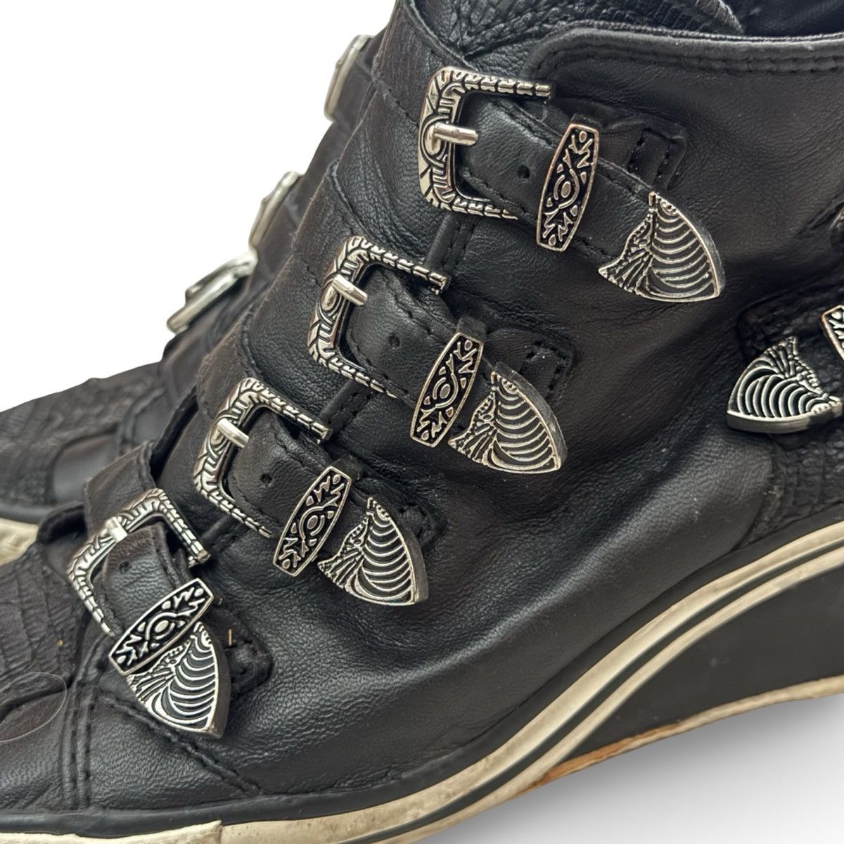 ASH ASH western buckle wedge sneakers Size US 7 / IT 37 - 3 Thumbnail