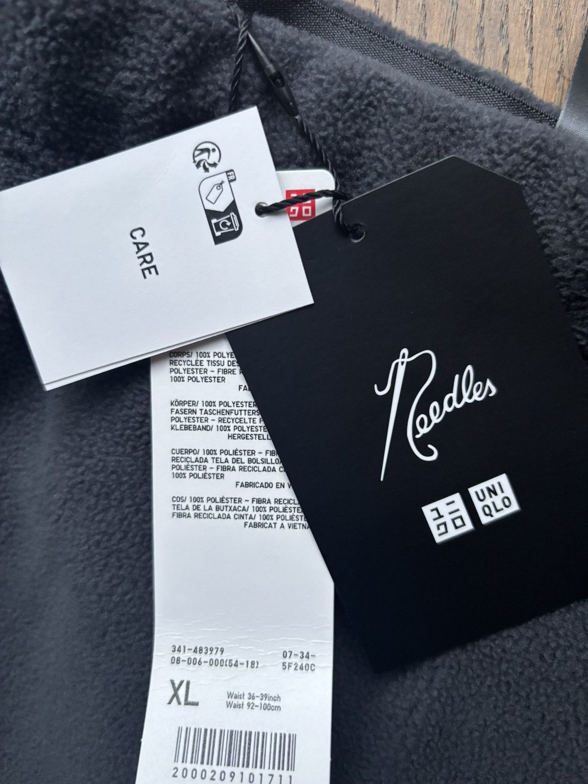 Needles Needles UNIQLO Fleece Wide leg trouser sweat pants XL Gray Size US 36 / EU 52 - 3 Thumbnail