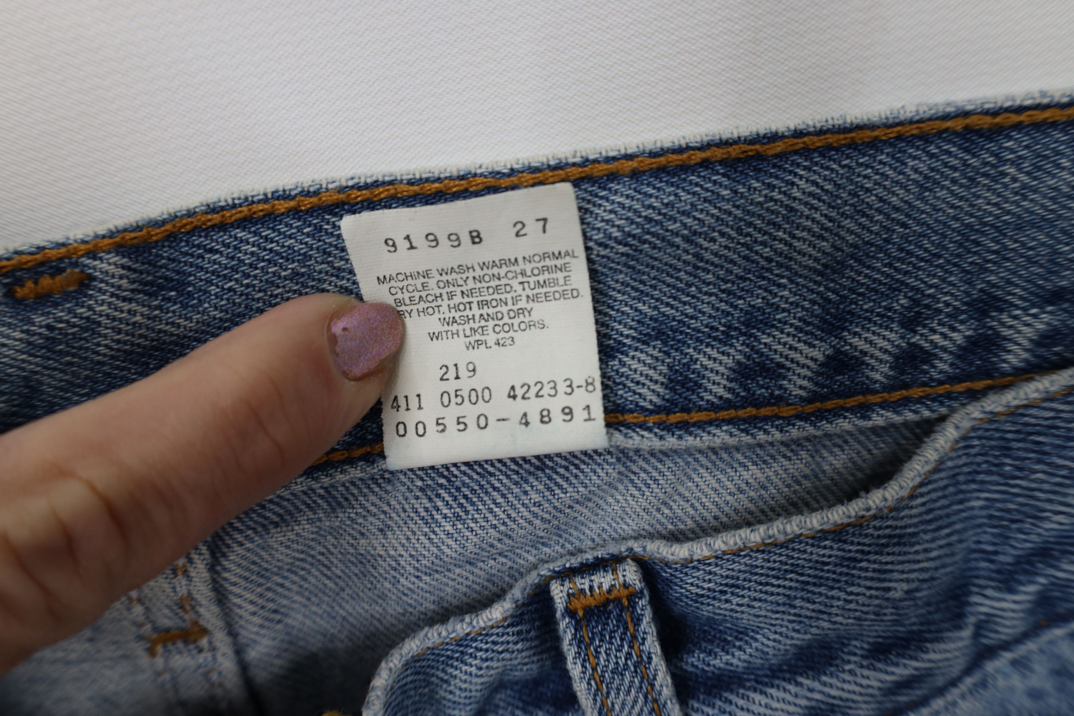 Levi's Vintage Y2K 2000 Levis 550 Relaxed Fit Denim Jeans Blue Size US 36 / EU 52 - 8 Thumbnail