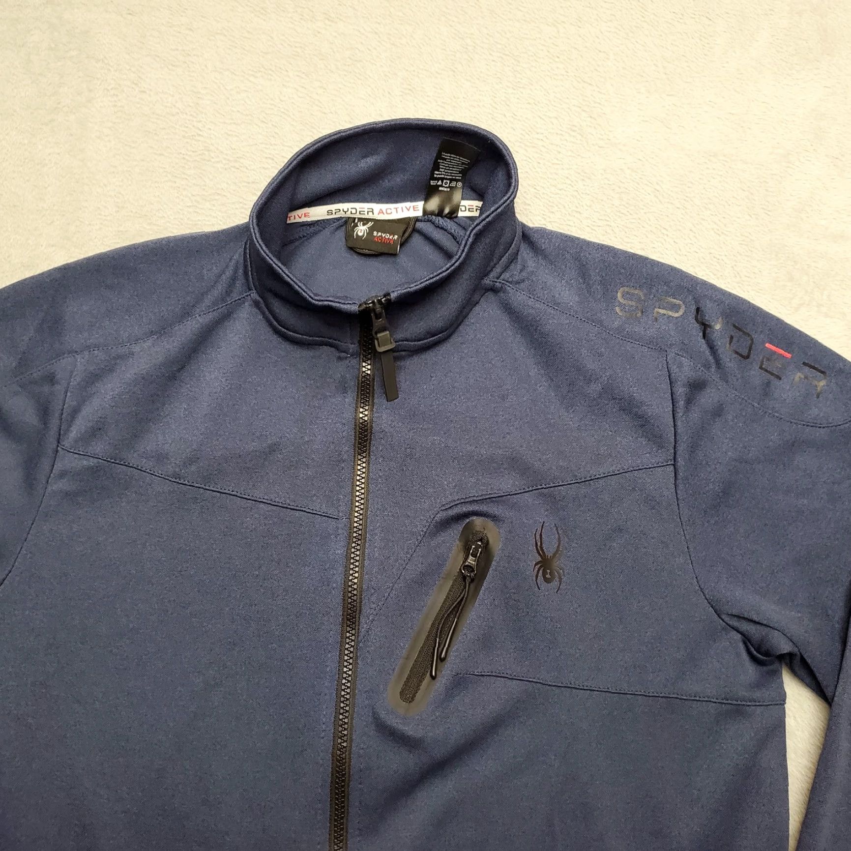 Spyder Spyder Mens Jacket Full Zip Outdoor Casual Blue M ProWeb Active ProWeb Outdoor Jacket Size US M / EU 48-50 / 2 - 3 Thumbnail