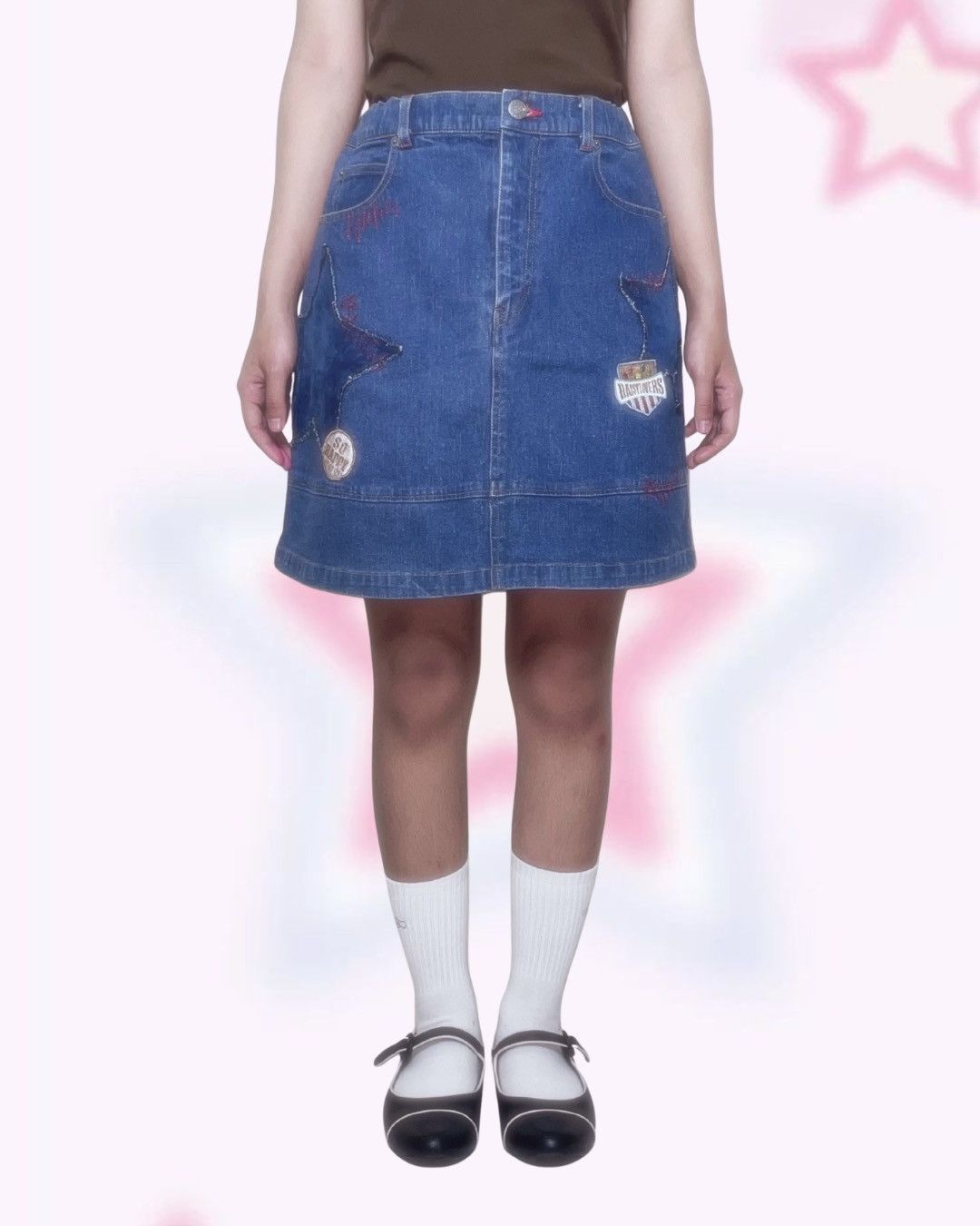Angel Blue Angel Blue Black Pleated Mini Skirt Heart Logo Size 27" / US 4 / IT 40 - 1 Thumbnail