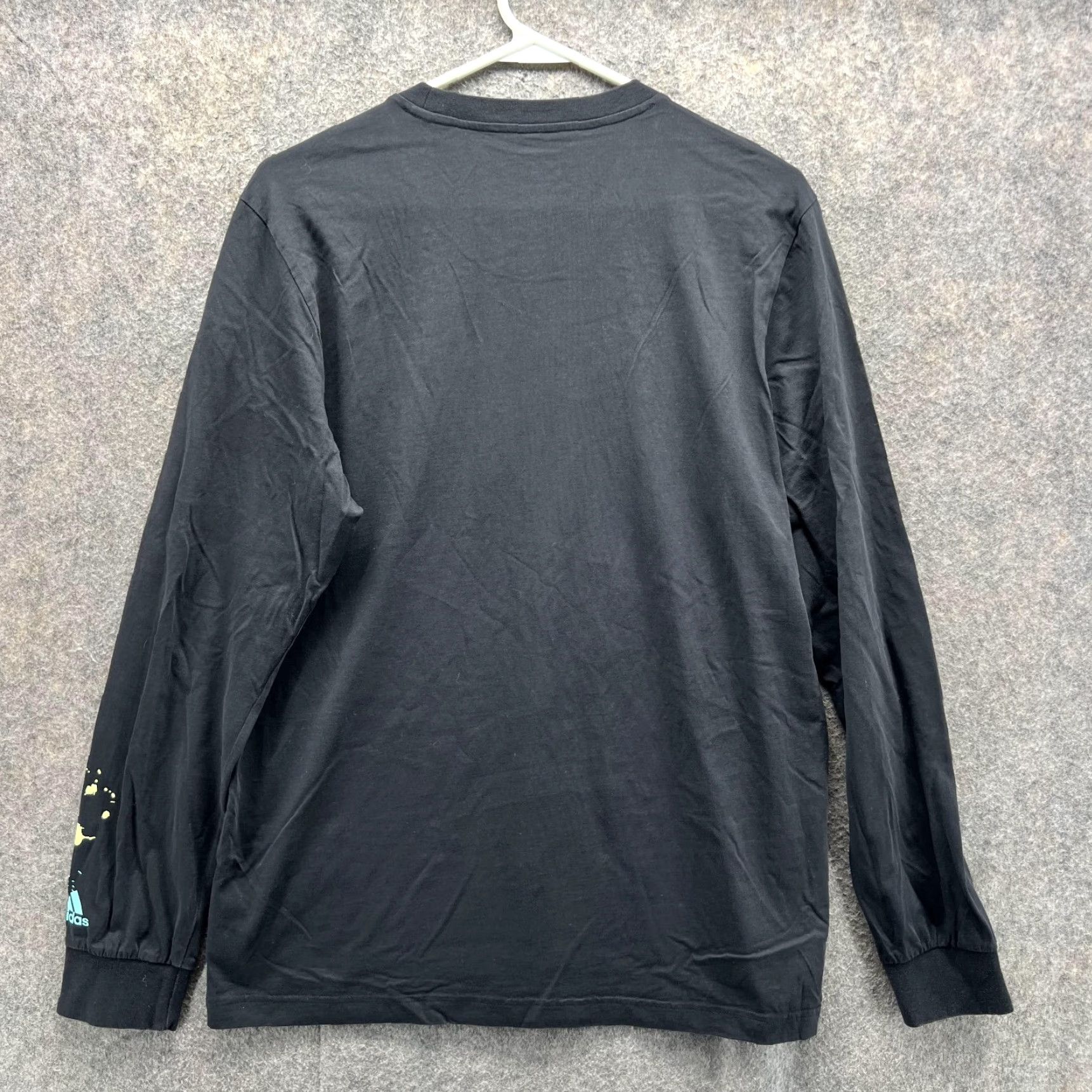 Adidas VINTAGE Adidas Sweater Men Medium Adult Black Crewneck Pullover Harden Splash Paint Vtg Crew Neck All Seasons Size US M / EU 48-50 / 2 - 3 Thumbnail