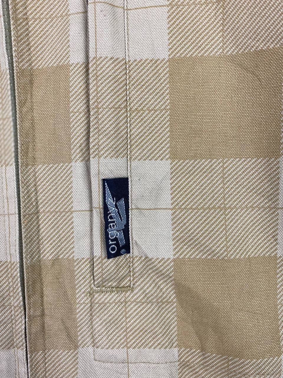 Japanese Brand power to the poeple short sleeves checkered khakis jacket Size US XL / EU 56 / 4 - 3 Thumbnail