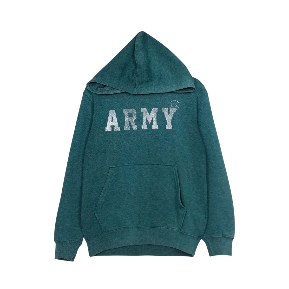 Japanese Brand 📌Vintage Hoodie Pull Over Y2K Army Big Logo Spell Out Size US M / EU 48-50 / 2 - 2 Thumbnail