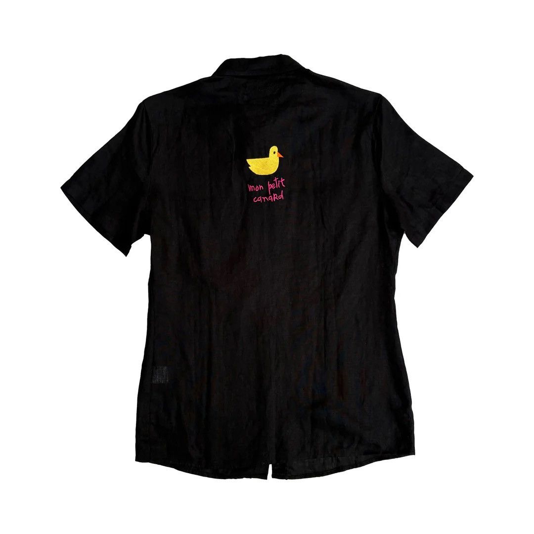Jean Charles De Castelbajac JC de Castelbajac 1990 90s Vintage JCDC S/S Women Shirt Size L / US 10 / IT 46 - 2 Thumbnail
