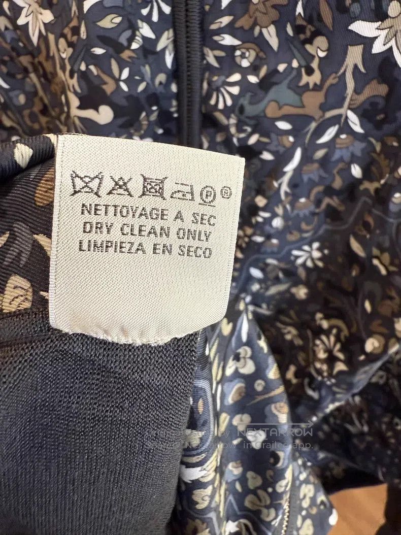 Hermes Hermes 100% Mulberry Silk Jacket, Front Print, Sleeve Patc Size S / US 4 / IT 40 - 6 Thumbnail