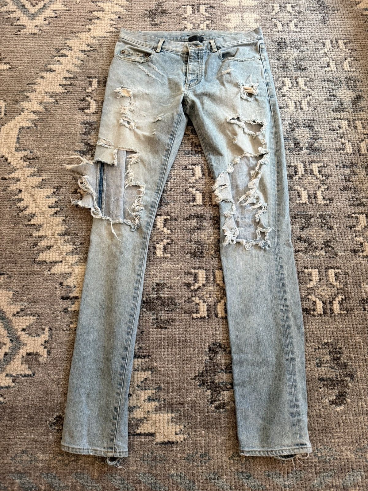 Yves Saint Laurent Saint Laurent crash denim Size US 29 - 1 Thumbnail