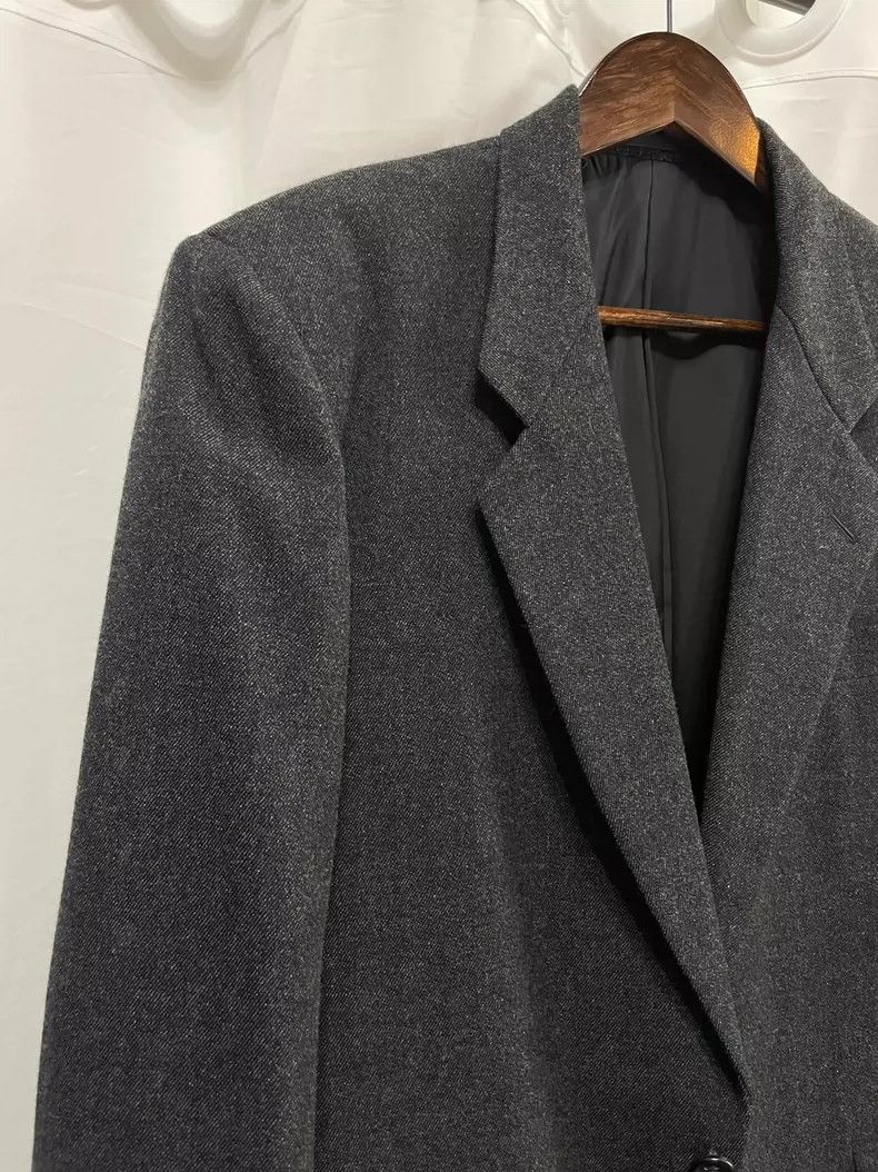 Comme des Garcons Comme des Garçons Dark brown and black wool blazer jacket Size US S / EU 44-46 / 1 - 3 Thumbnail