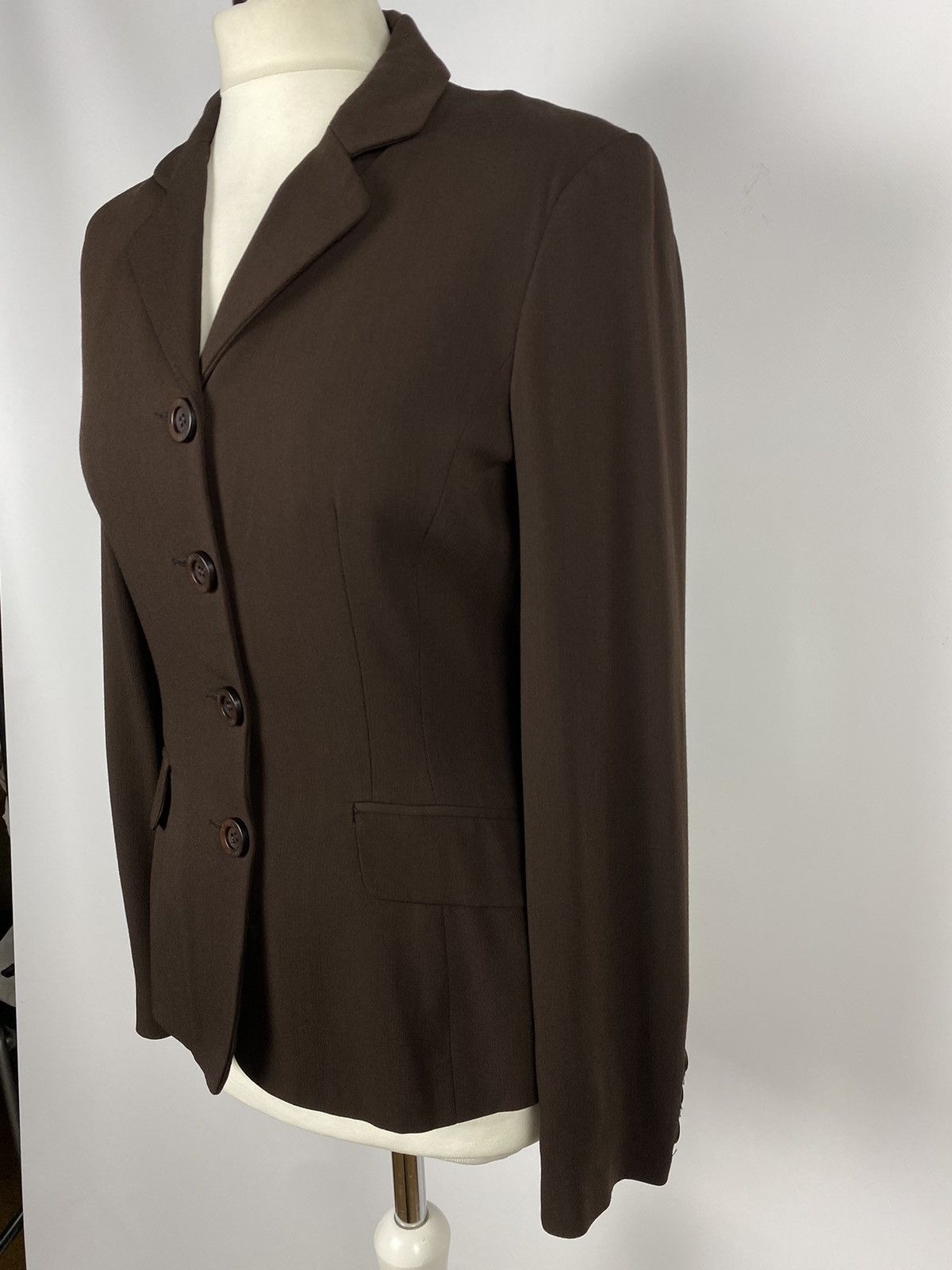 Designer × Moschino Moschino Italy Designer Brown Blazer Jacket Size M / US 6-8 / IT 42-44 - 4 Thumbnail