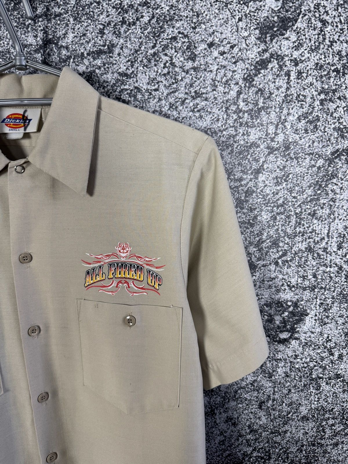 Dickies Dickies Short Sleeve Work Shirt Junkyard Garage Vintage Sz S Size US S / EU 44-46 / 1 - 3 Thumbnail