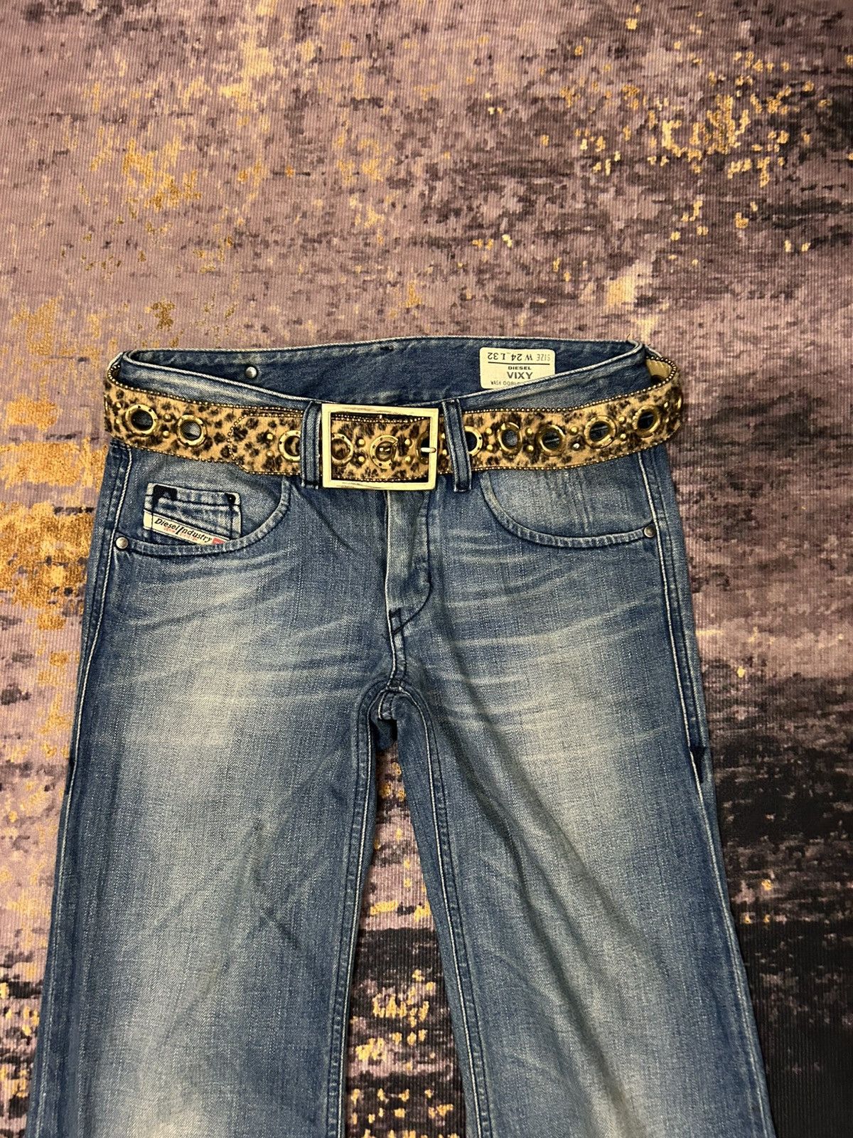 Diesel Diesel Vixy Blue Wash Flare Jeans Size US 28 / EU 44 - 7 Thumbnail