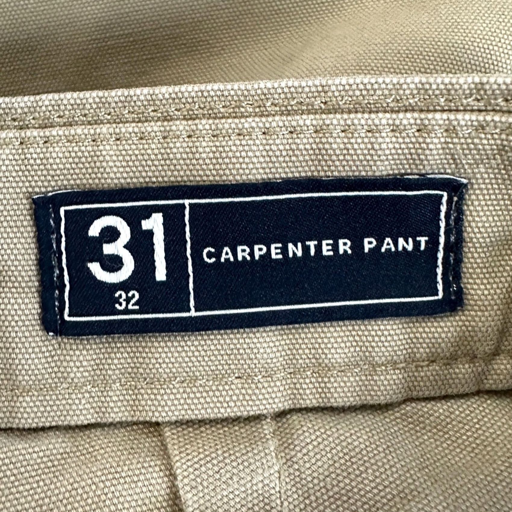 Gap GAP Mens Carpenter Pants 31X32 Tan Flat Front Workwear Straight Pockets Outdoor Pants Mens Size US 31 - 4 Thumbnail