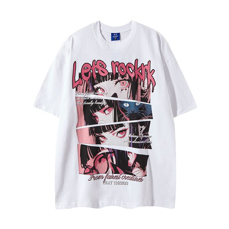 Vintage Japanese Retro Anime Print T-Shirt Size US M / EU 48-50 / 2 - 1 Thumbnail