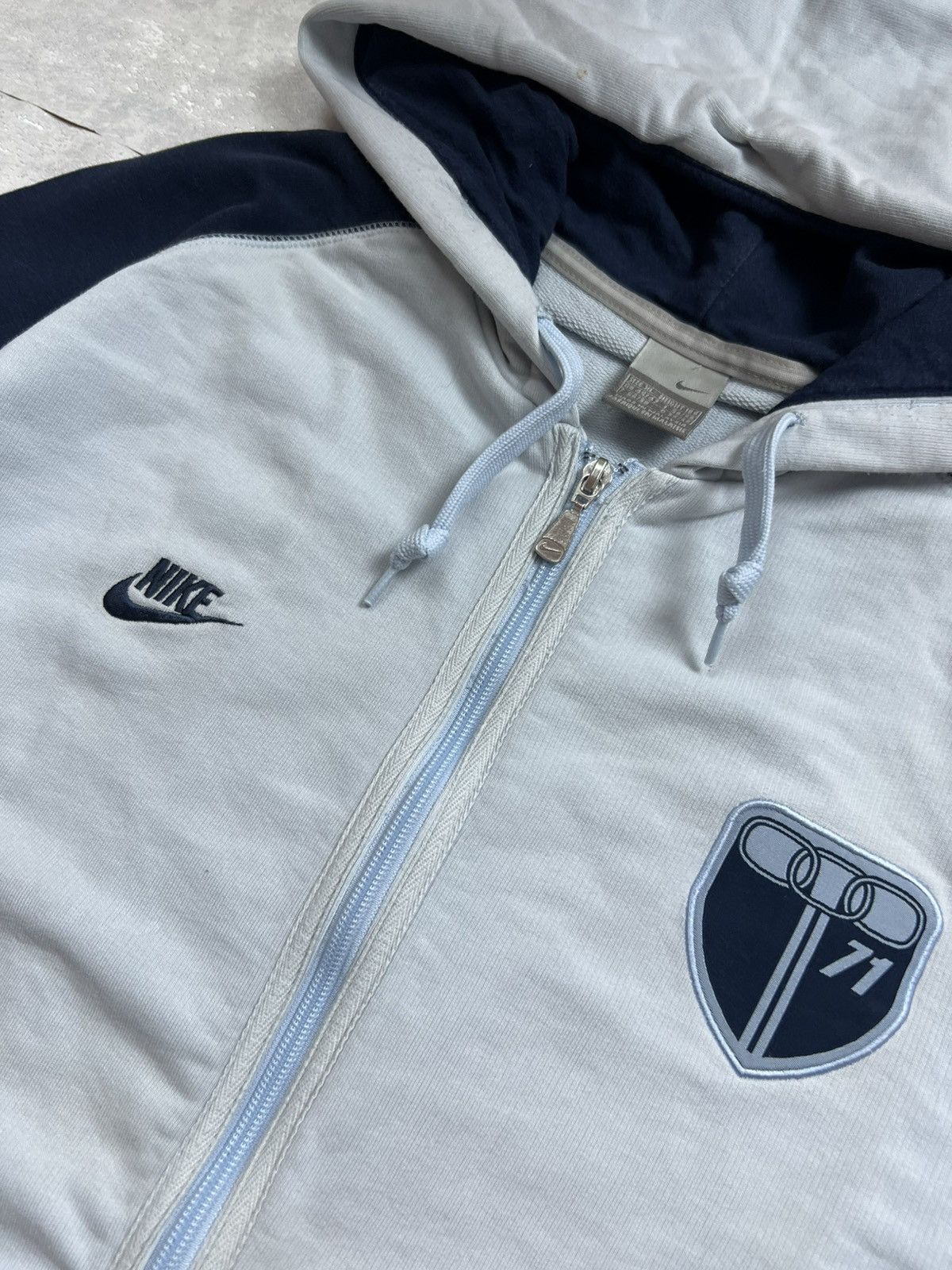 Nike 90s Nike Athletic Big Logo Vintage Y2K Oversized Zip Hoodie Size US XL / EU 56 / 4 - 5 Thumbnail