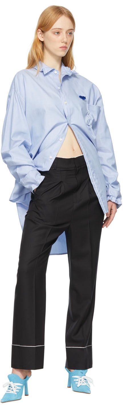Ader Error !DS! SS22 Adererror Distressed Black Casual Pants Size 30" / US 8 / IT 44 - 1 Thumbnail