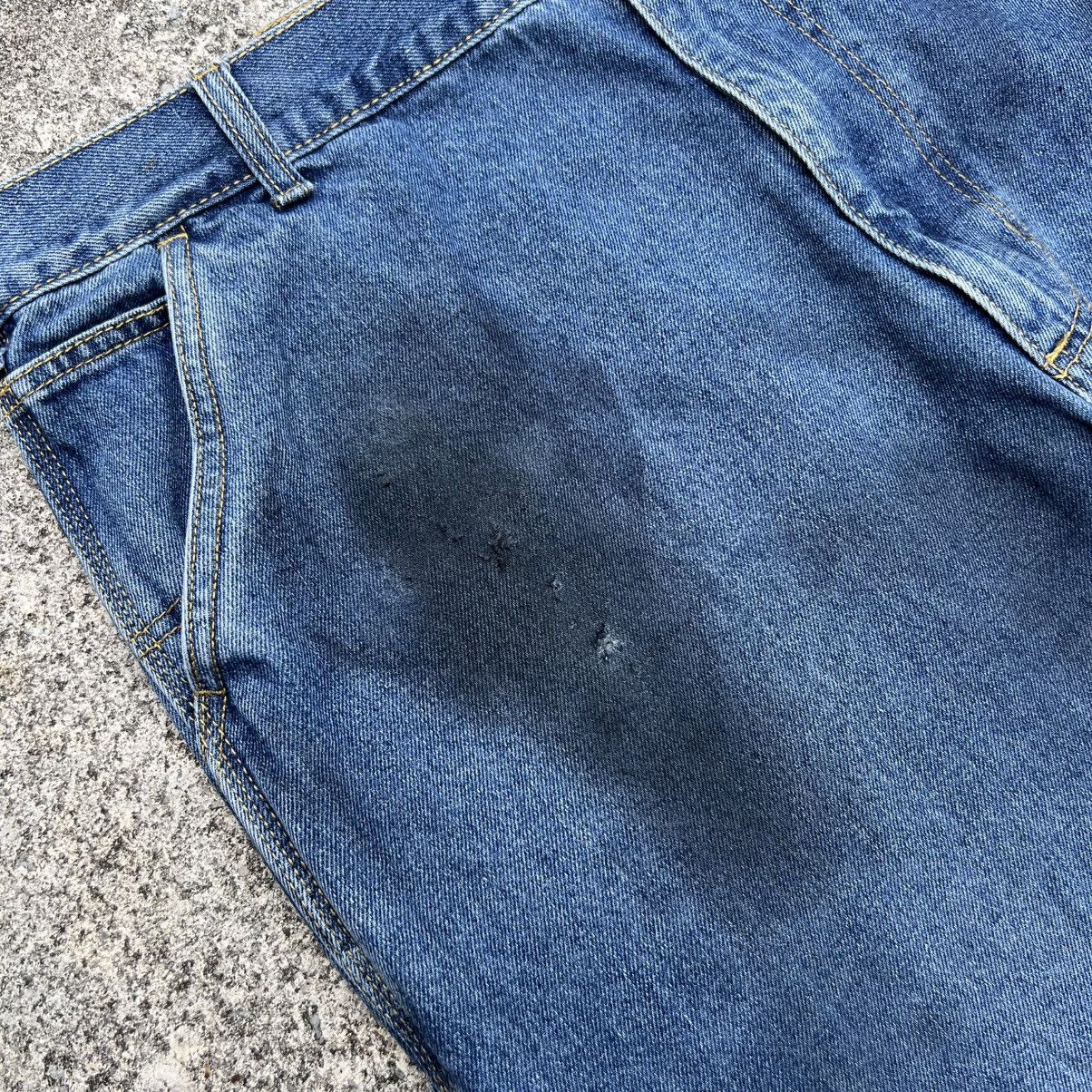 Japanese Brand “y2k style” PAINTED CARPENTER BAGGY JEANS Size US 41 - 6 Thumbnail