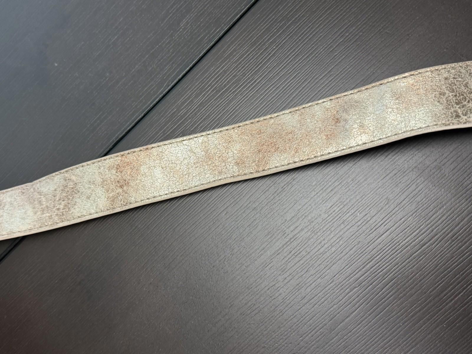 Guess GUESS Genuine Leather Belt Large Gold G Logo Multicolor Y2K Size ONE SIZE - 9 Thumbnail