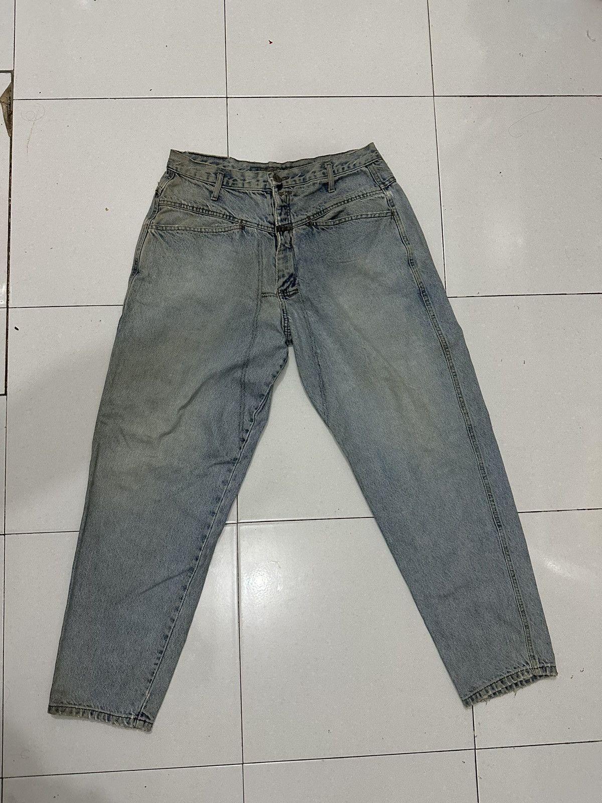 Marithe + Francois Girbaud 80’s Distress Marithe Francois Girbaud Closed Design Jeans Size US 30 / EU 46 - 2 Thumbnail