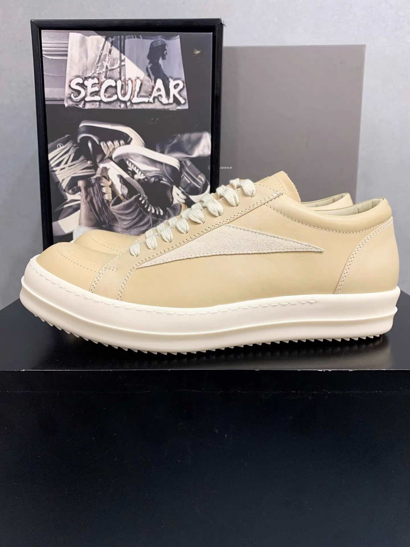 Rick Owens Rick Owens 25SS Ginger Yellow Low-Top Sneakers K34 Size US 8 / EU 41 - 4 Thumbnail
