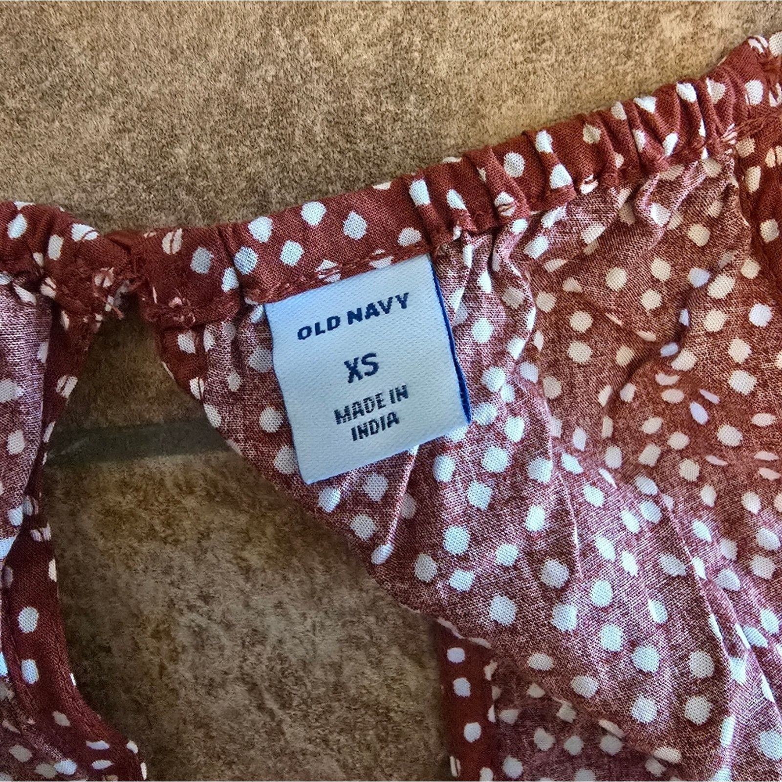 Old Navy Red White Polka Dot | OLD NAVY | Romper Size 25" / US 0 / IT 36 - 3 Thumbnail