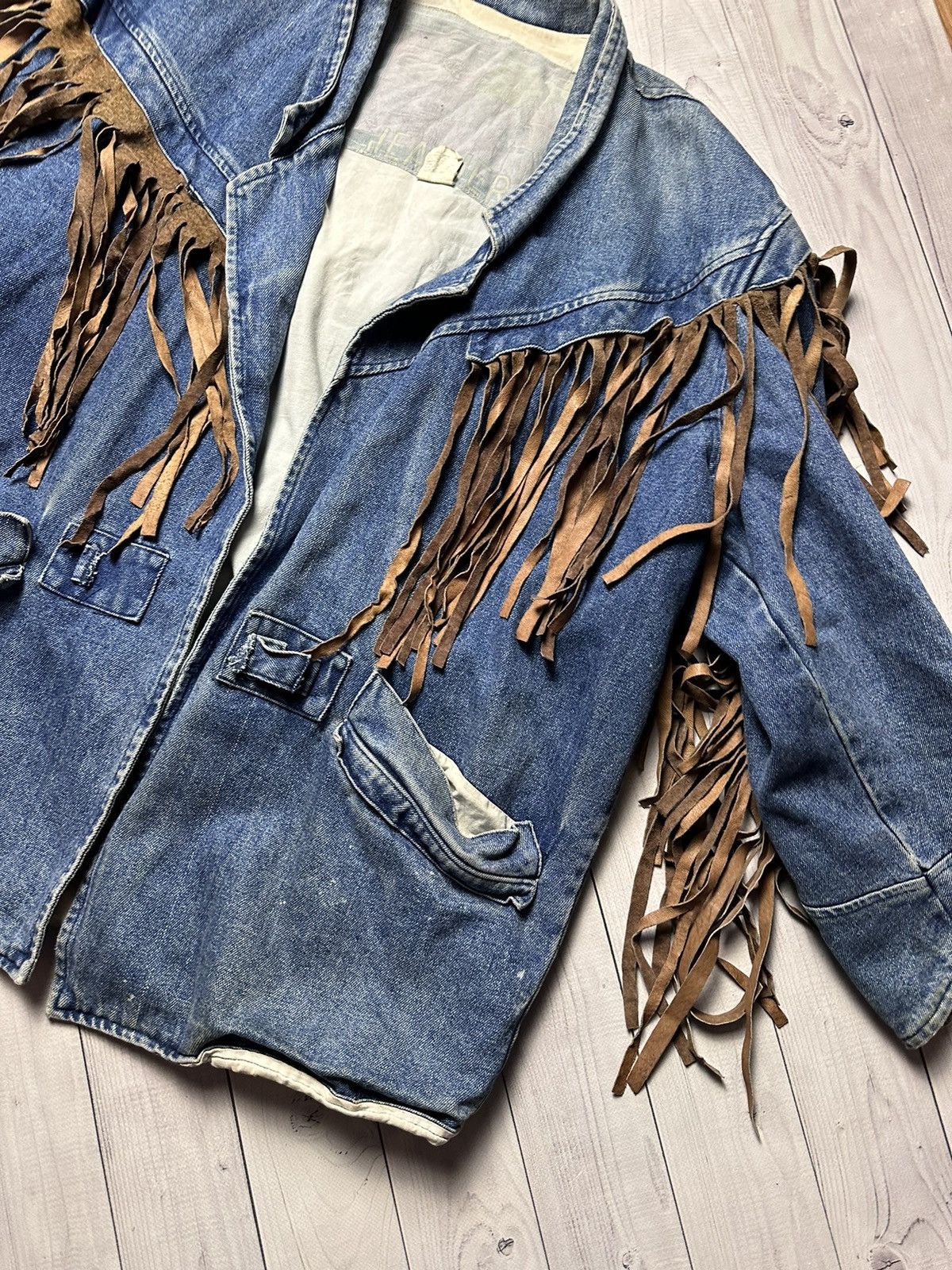 Other Vintage Denim Cowboy jacket size M distressed jeans rare Size US M / EU 48-50 / 2 - 3 Thumbnail
