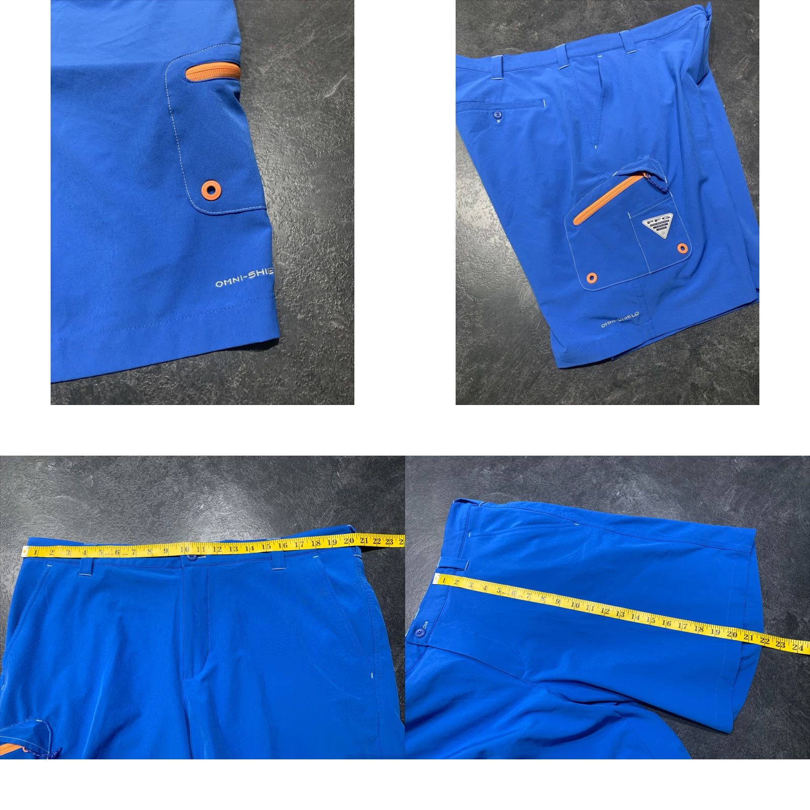 Swims Columbia PFG Swim Fishing Board Shorts Cargo Pocket Mens Size 40 Blue Polyester Size US 40 / EU 56 - 8 Thumbnail