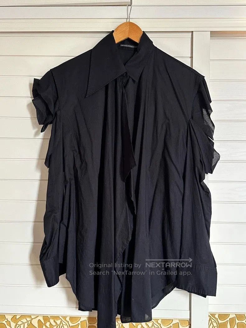 Yohji Yamamoto Yohji Yamamoto Irregular Cotton Shirt Size 1 Size US S / EU 44-46 / 1 - 2 Thumbnail