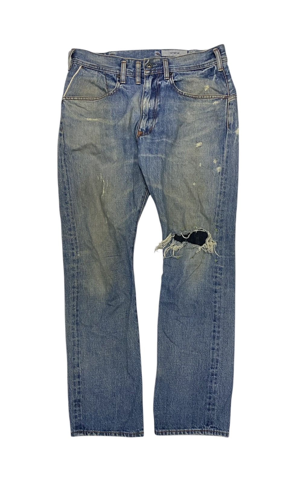 Japanese label 00s Y2K Whiskering Jeans