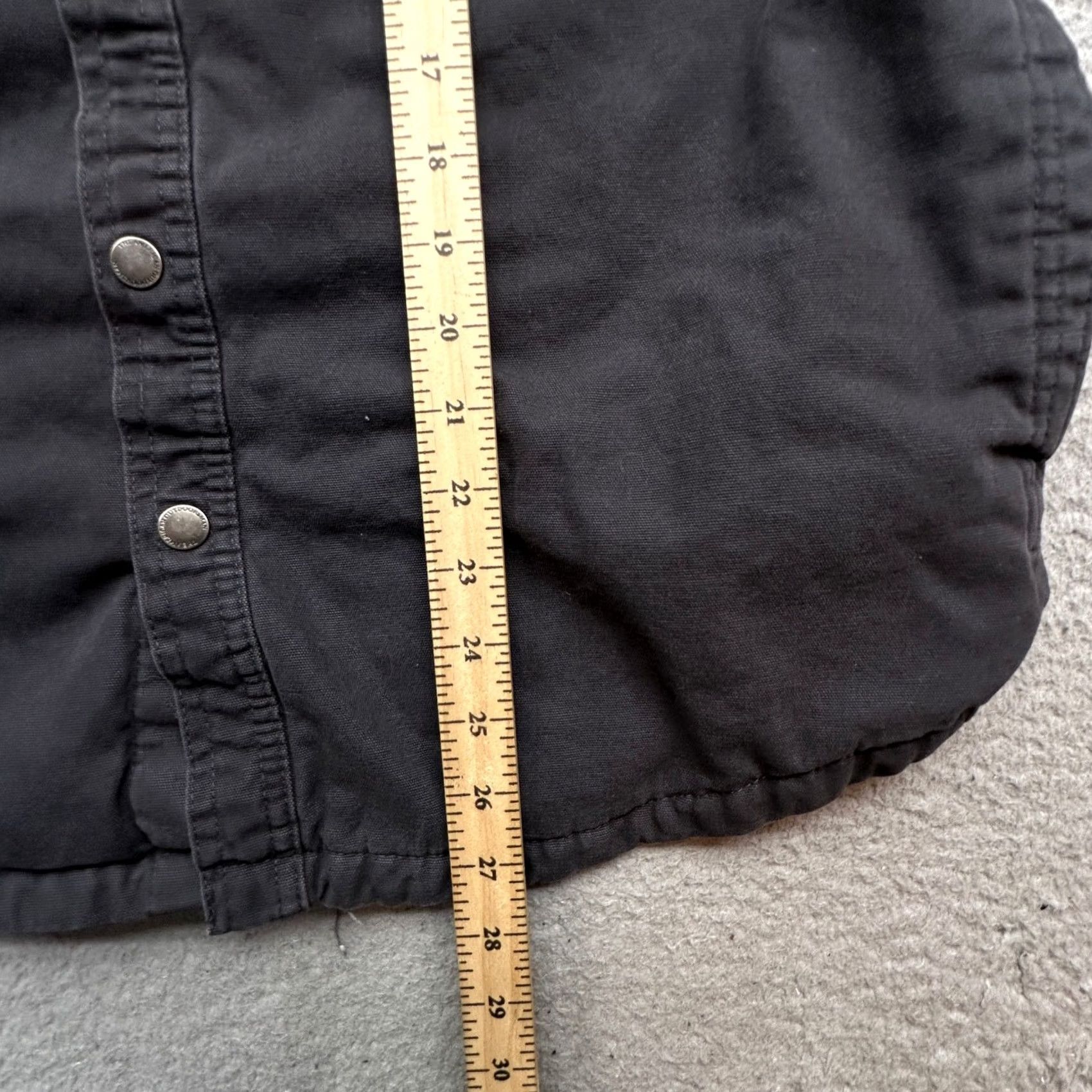 Vintage The American Outdoorsman Canvas Shirt Men Medium Plaid Fleece Lined Button Up Black Long Sleeve Size US M / EU 48-50 / 2 - 5 Thumbnail