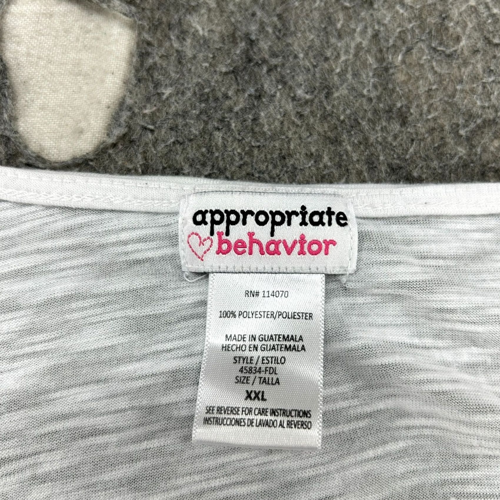 Vintage VINTAGE Appropriate Behavior T-Shirt Women 2XL White Cap Sleeve Rhinestone Butterfly Crew Neck Cotton Knit Basic Short Sleeve Pullover Casual Size XXL / US 16-18 / IT 52-54 - 2 Thumbnail